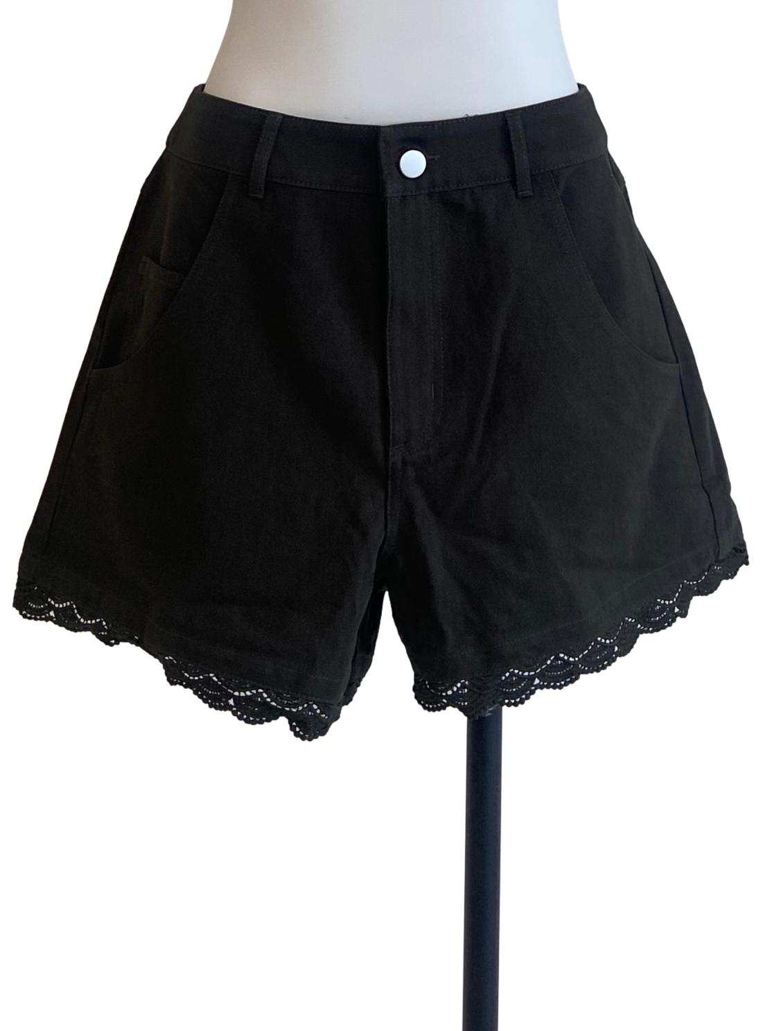 Pickle Green Lace Shorts