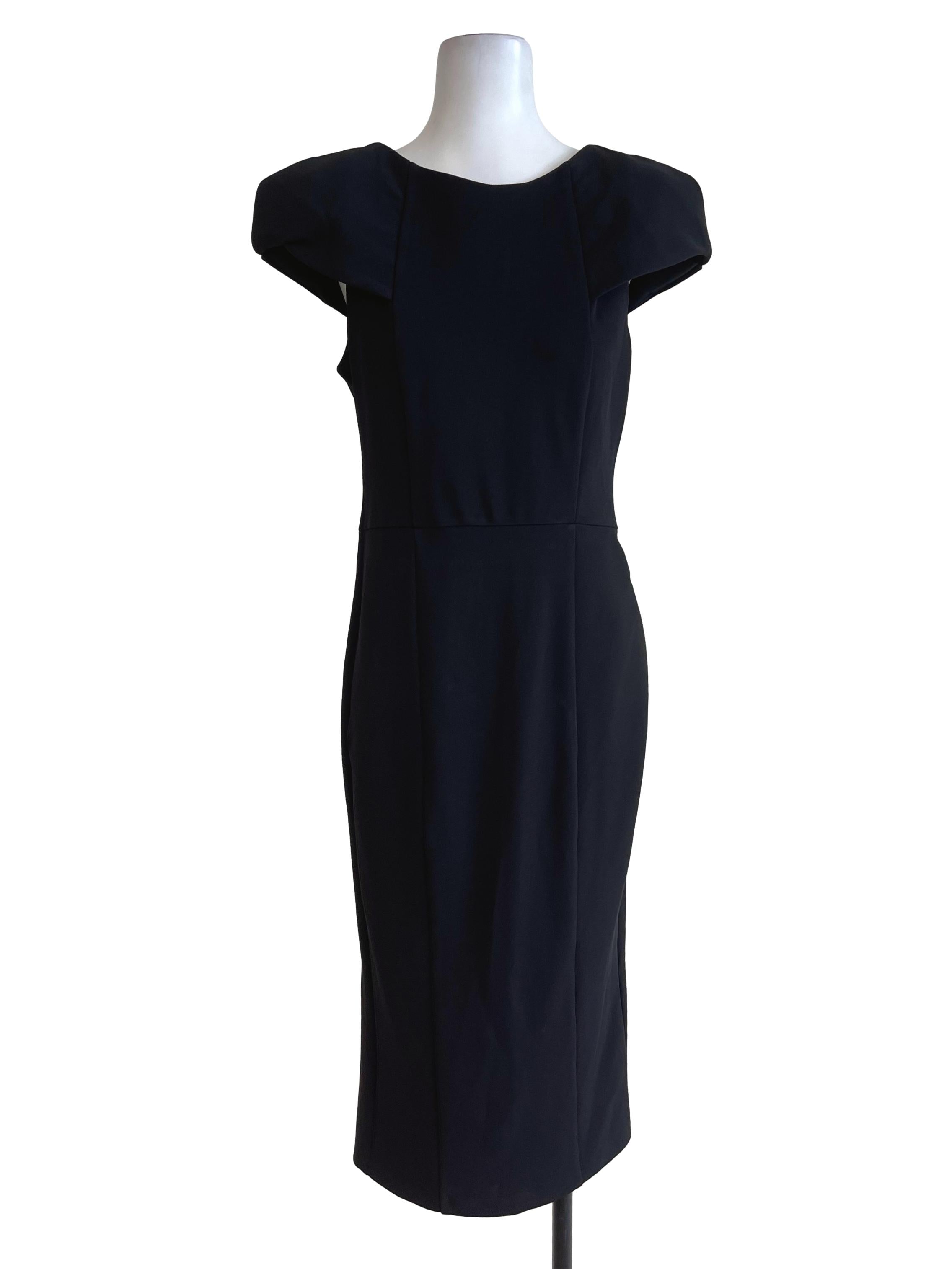 Black Straight Cut Dress