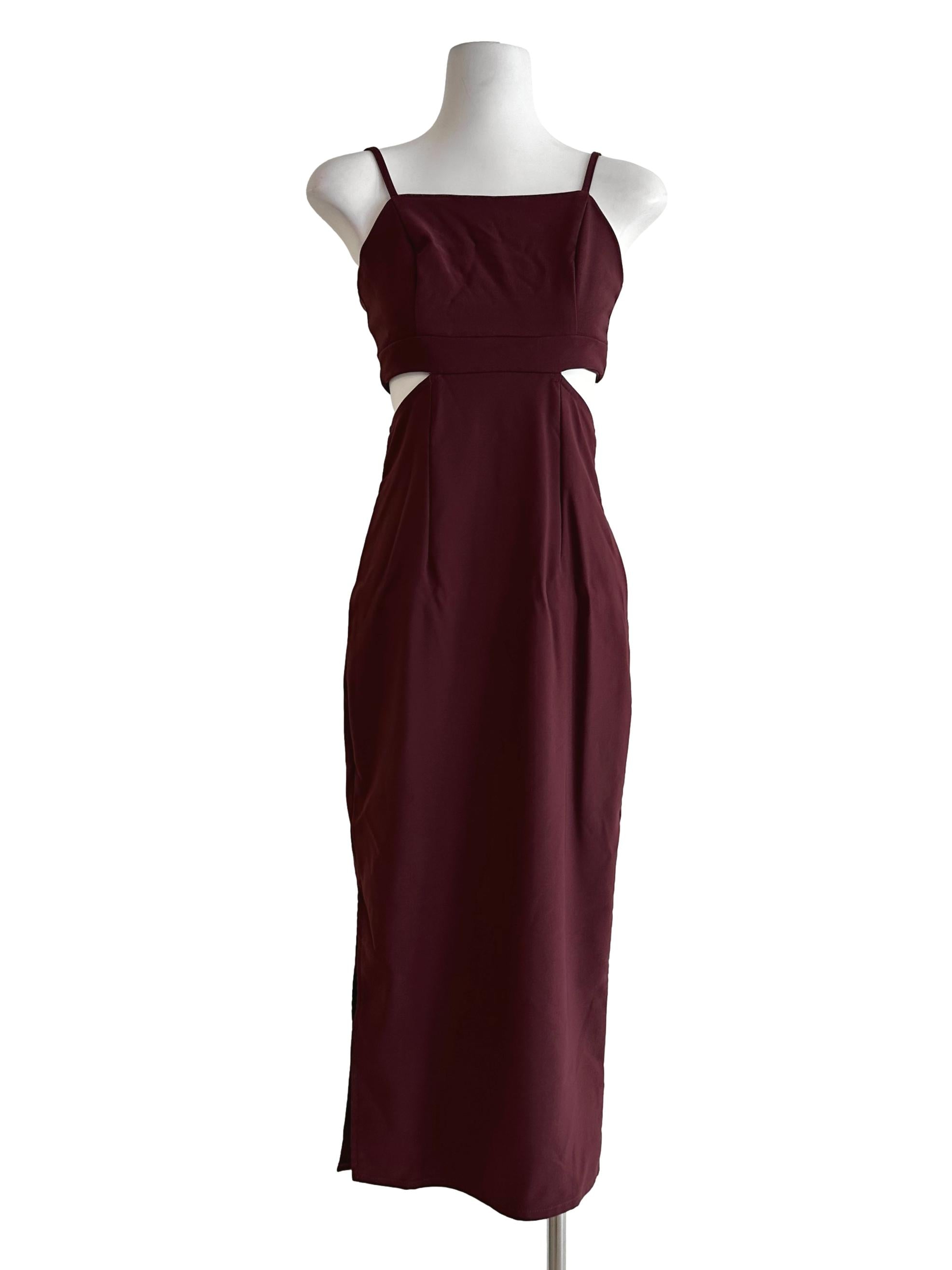 Jam Red Cut-Out Dress