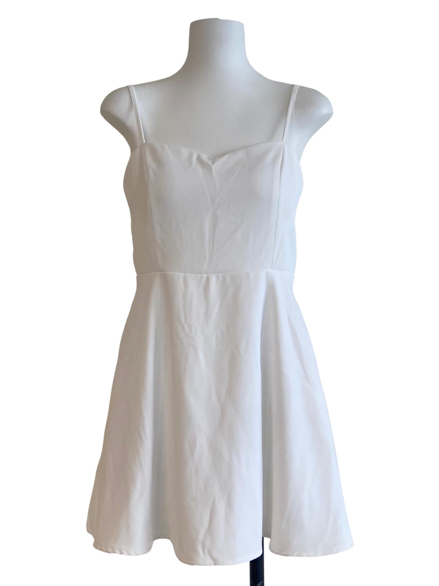 White Twill Apron Dress