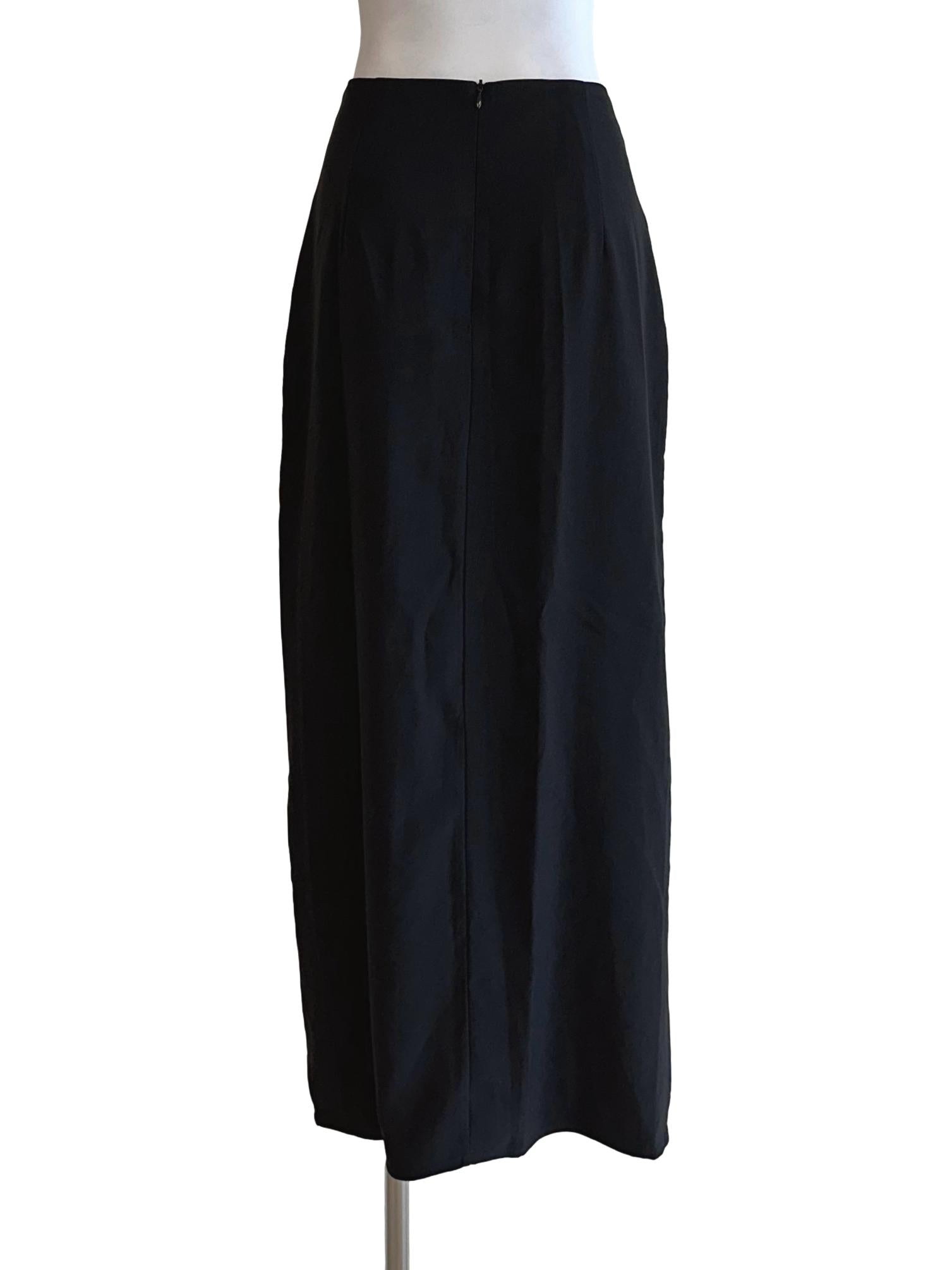 Ink Black Long Skirt