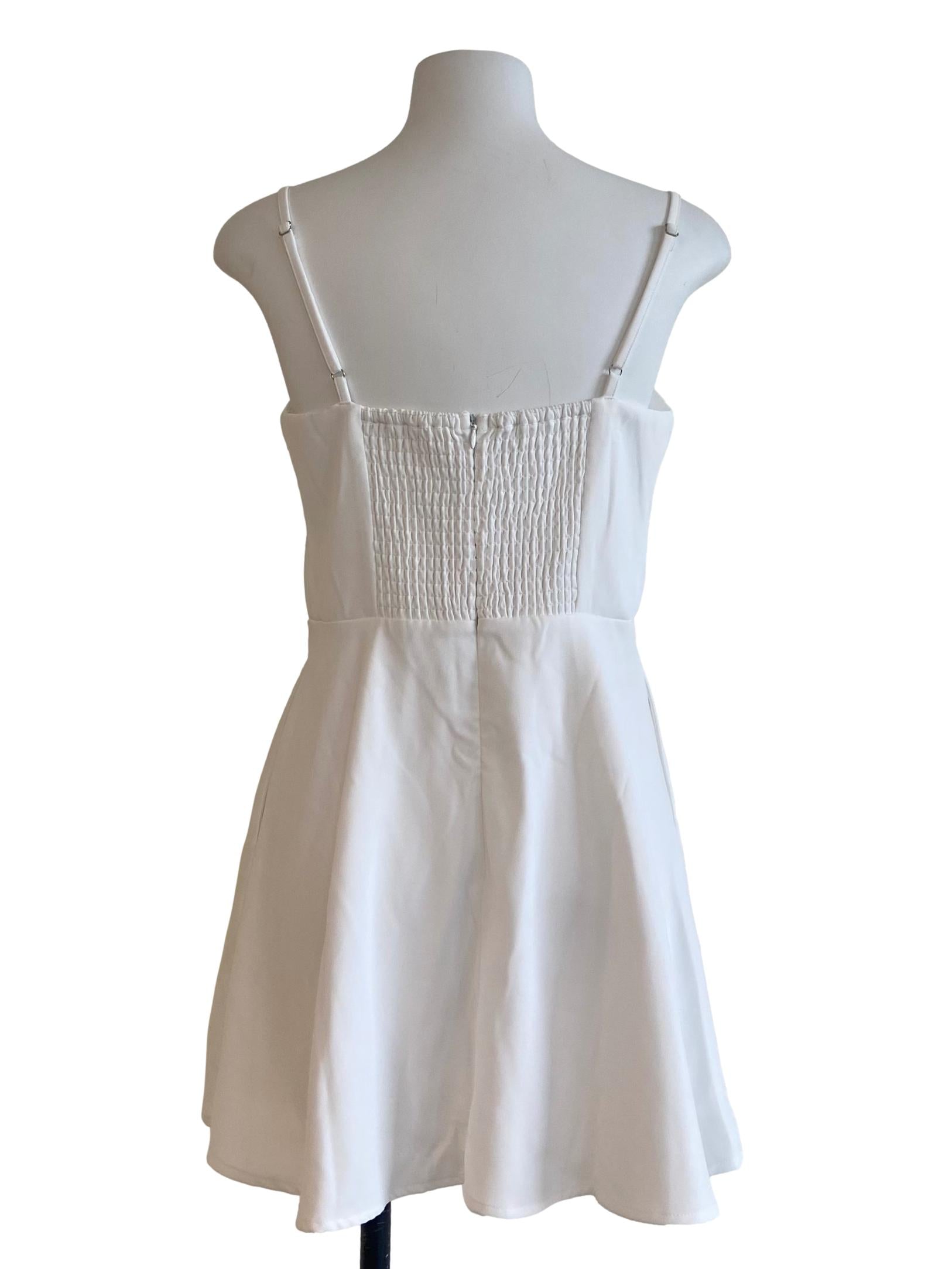 White Twill Apron Dress