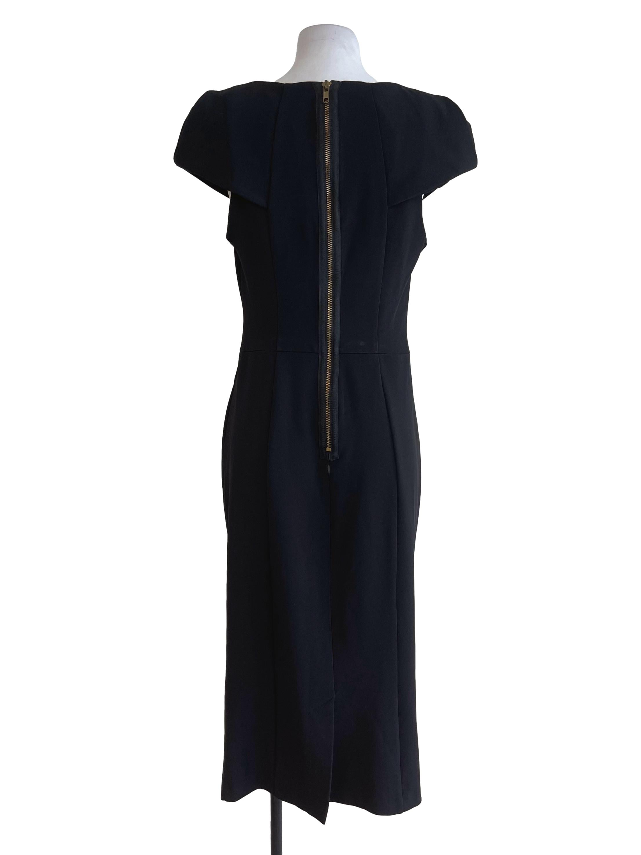 Black Straight Cut Dress