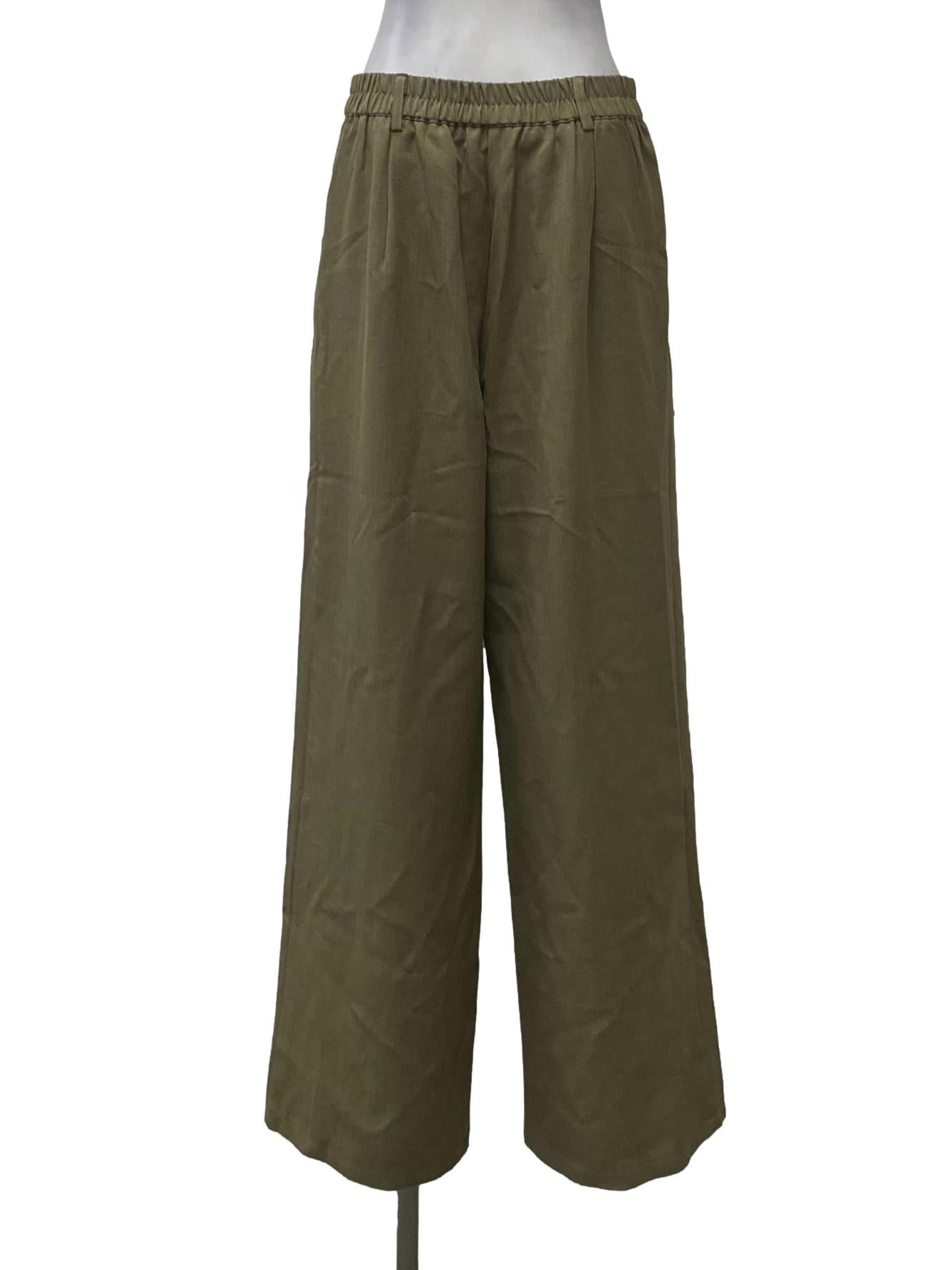 Sage Green Straight Pants