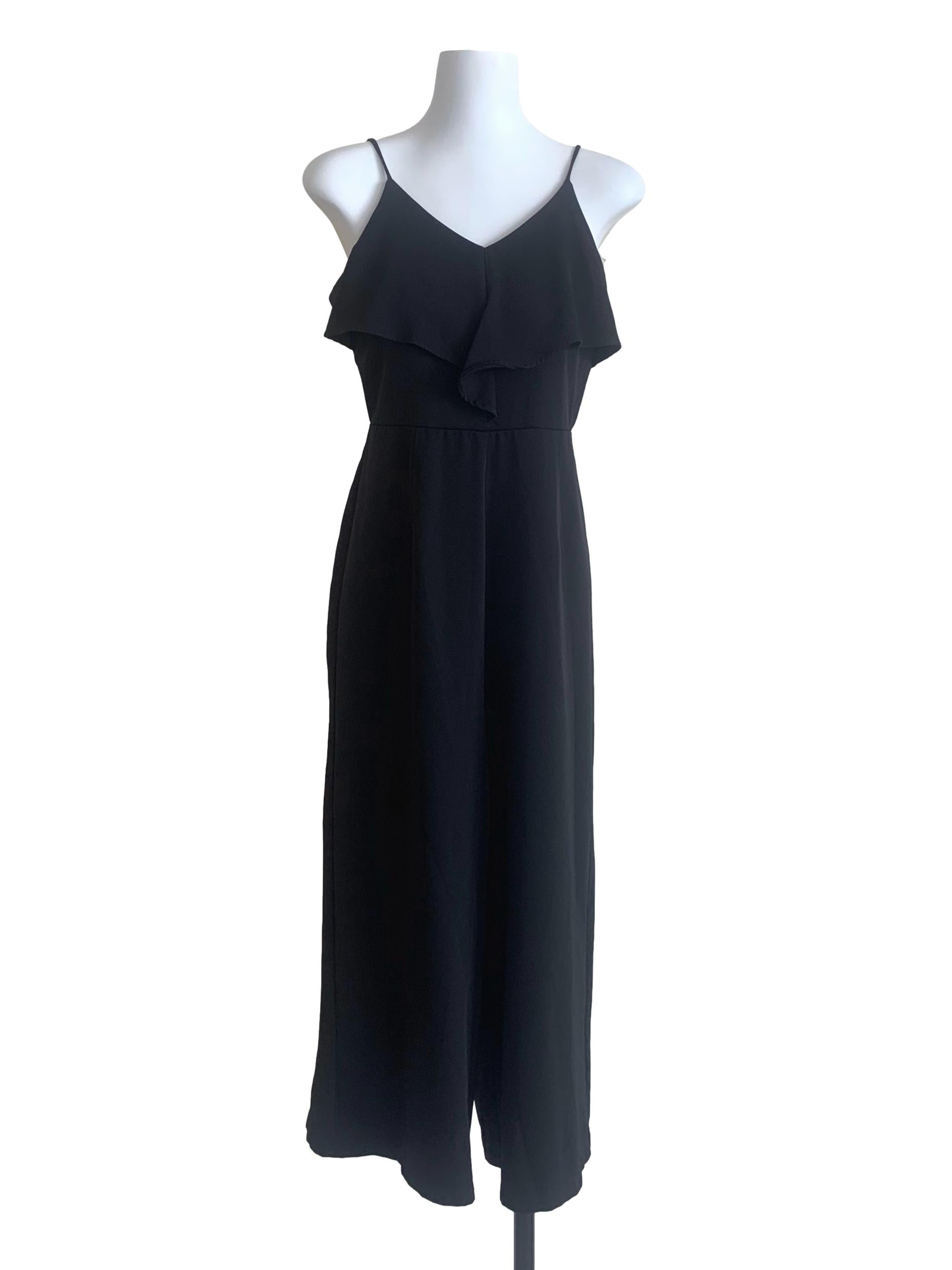 Black V Neck Jumpsuit