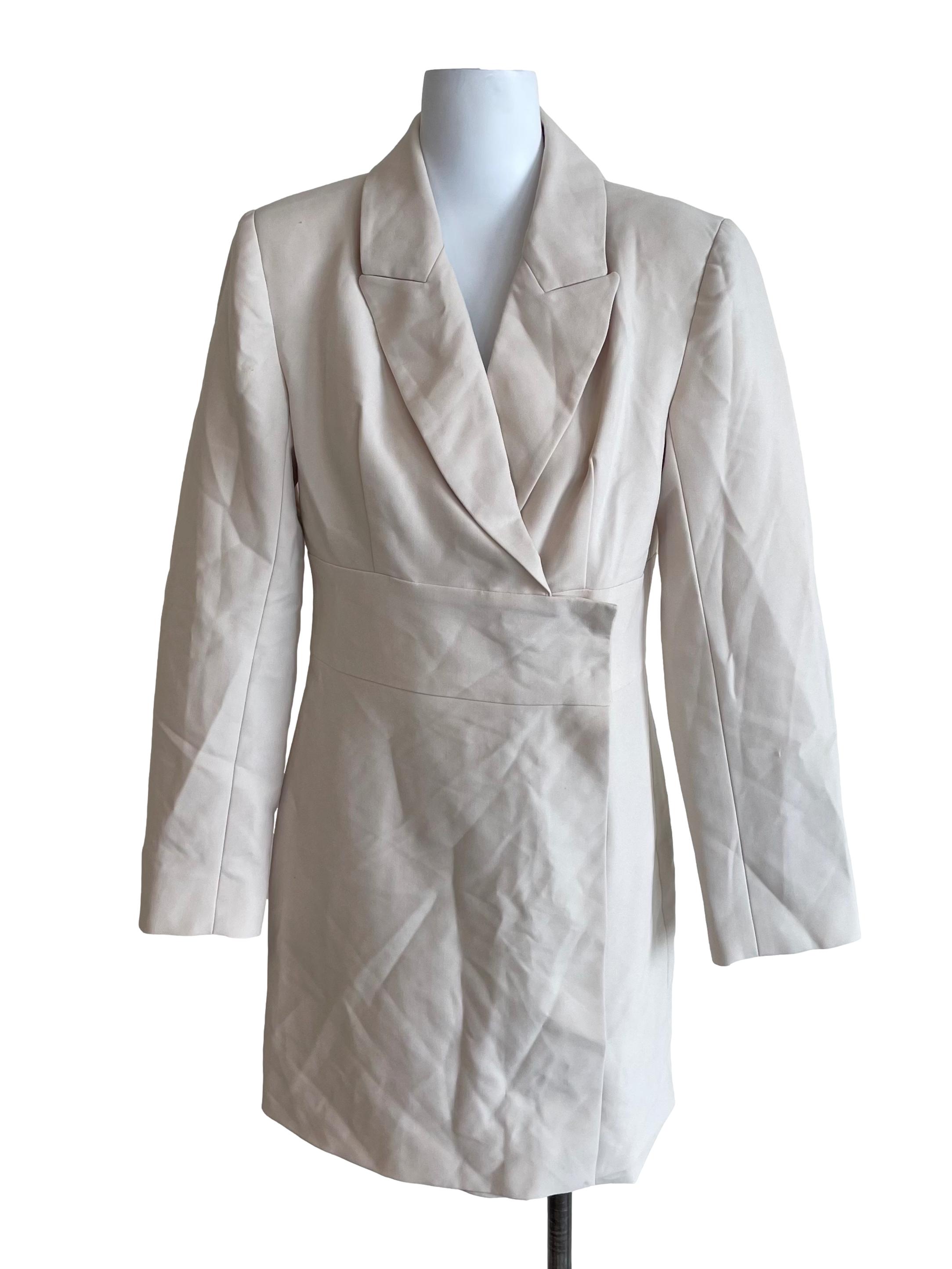 Eggnog Wrap Suit Dress