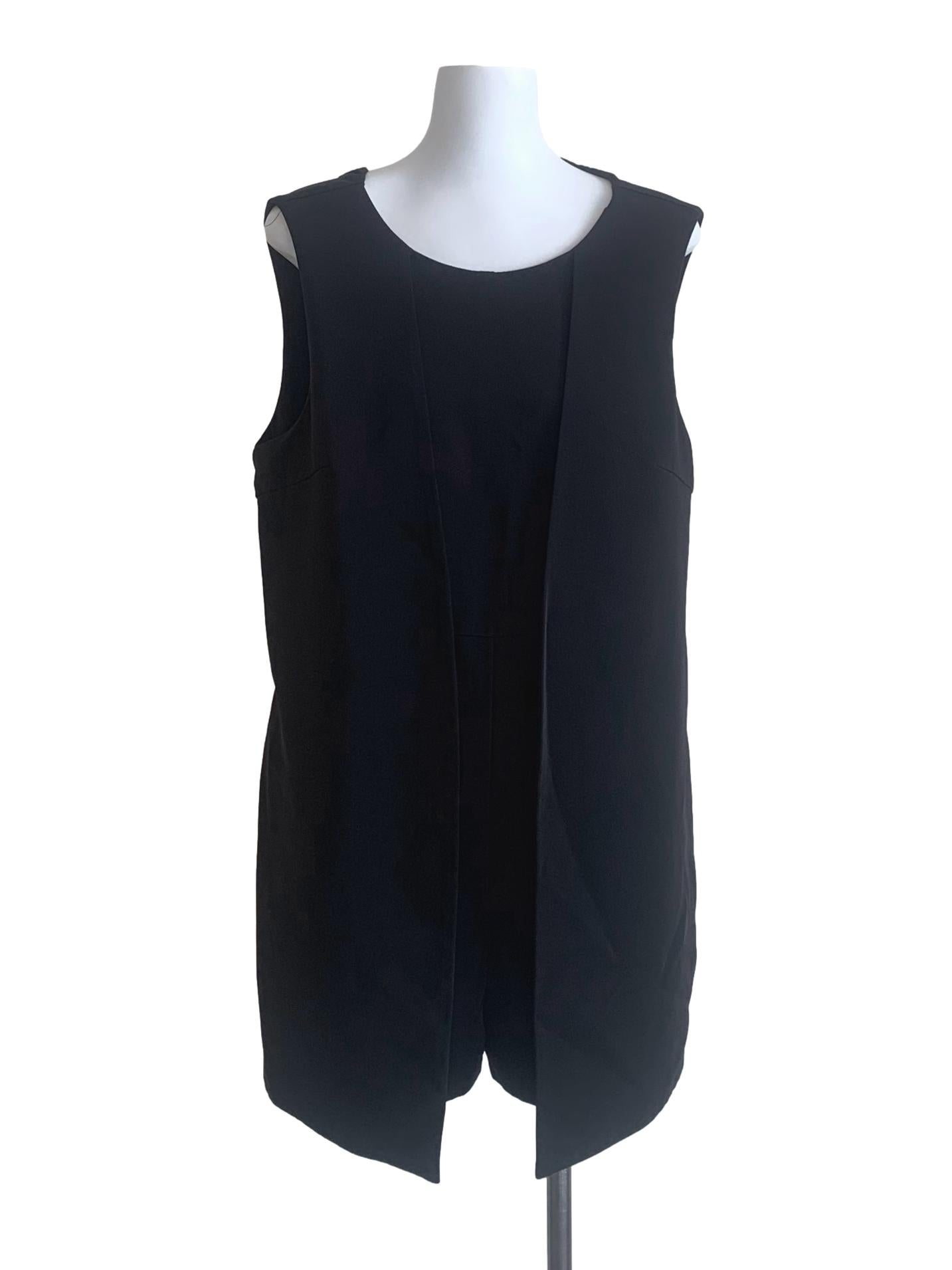 Black Trapezoid Dress LB