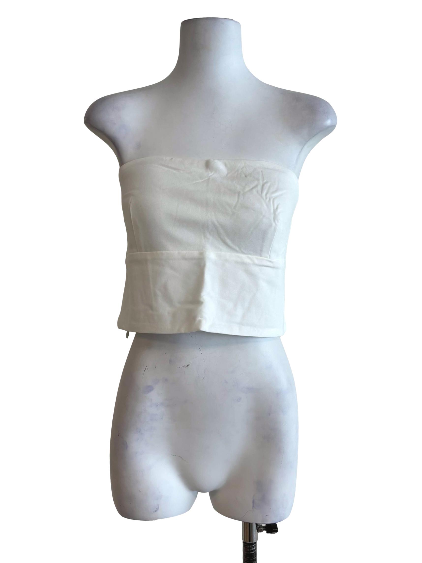 White Amy Padded Tube Top