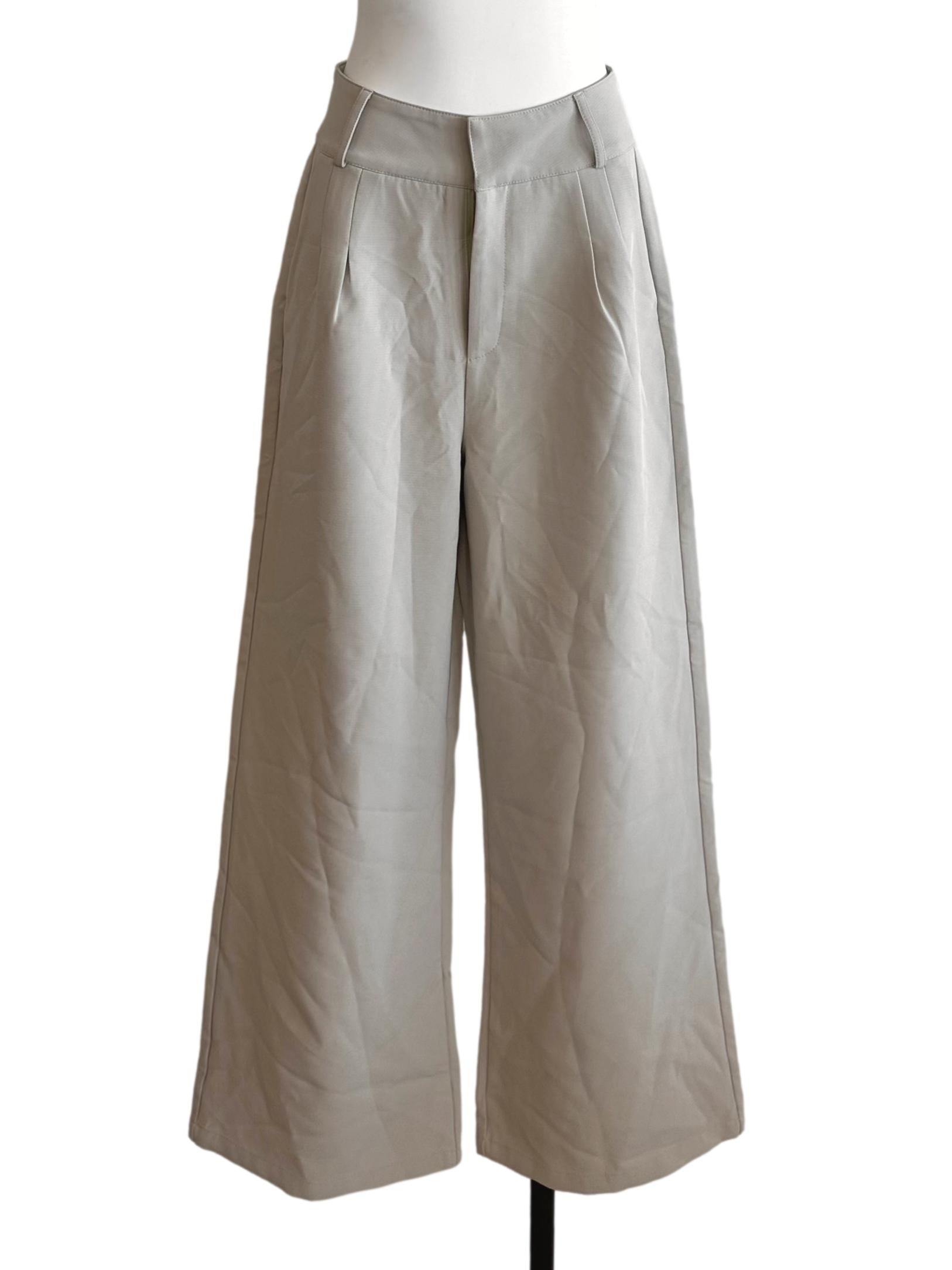 Hazel Beige Flare Pants