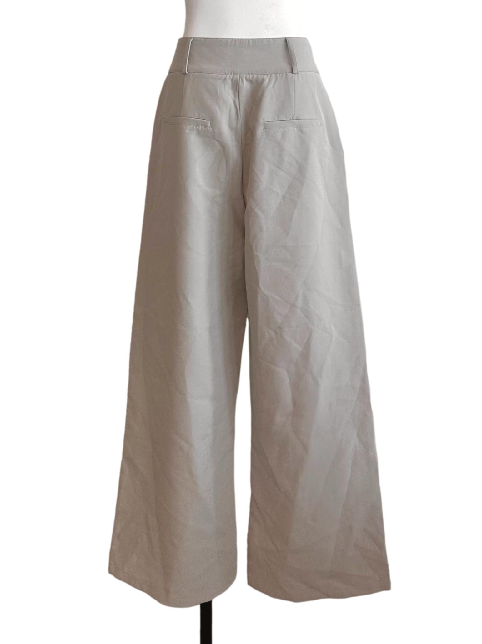 Hazel Beige Flare Pants