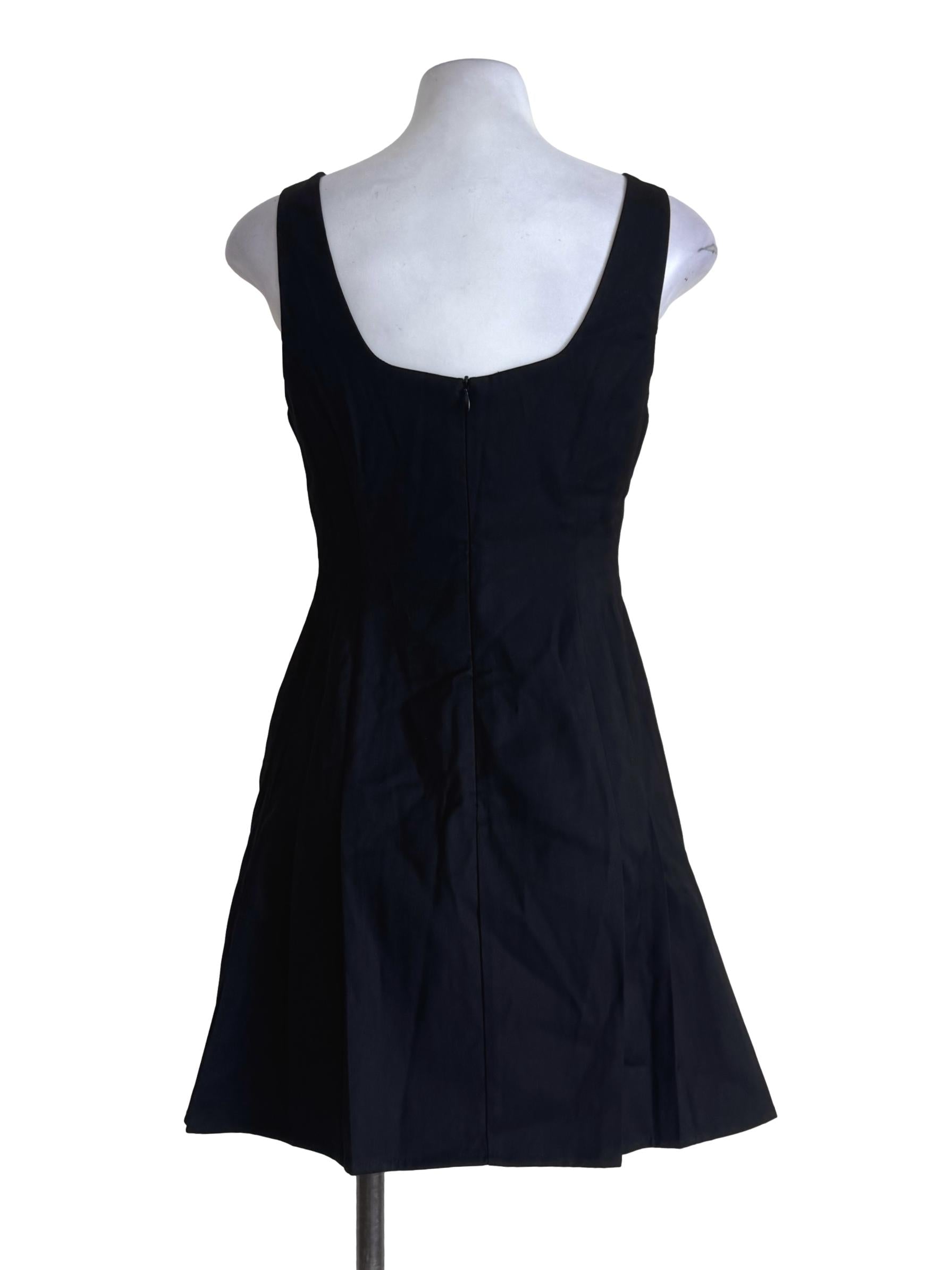 Midnight Black Slim Illusion Sleeveless Dress TCL