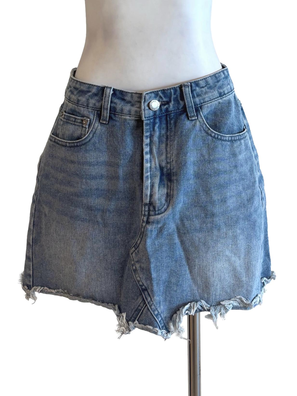 Light Denim Mini Skirt TTR