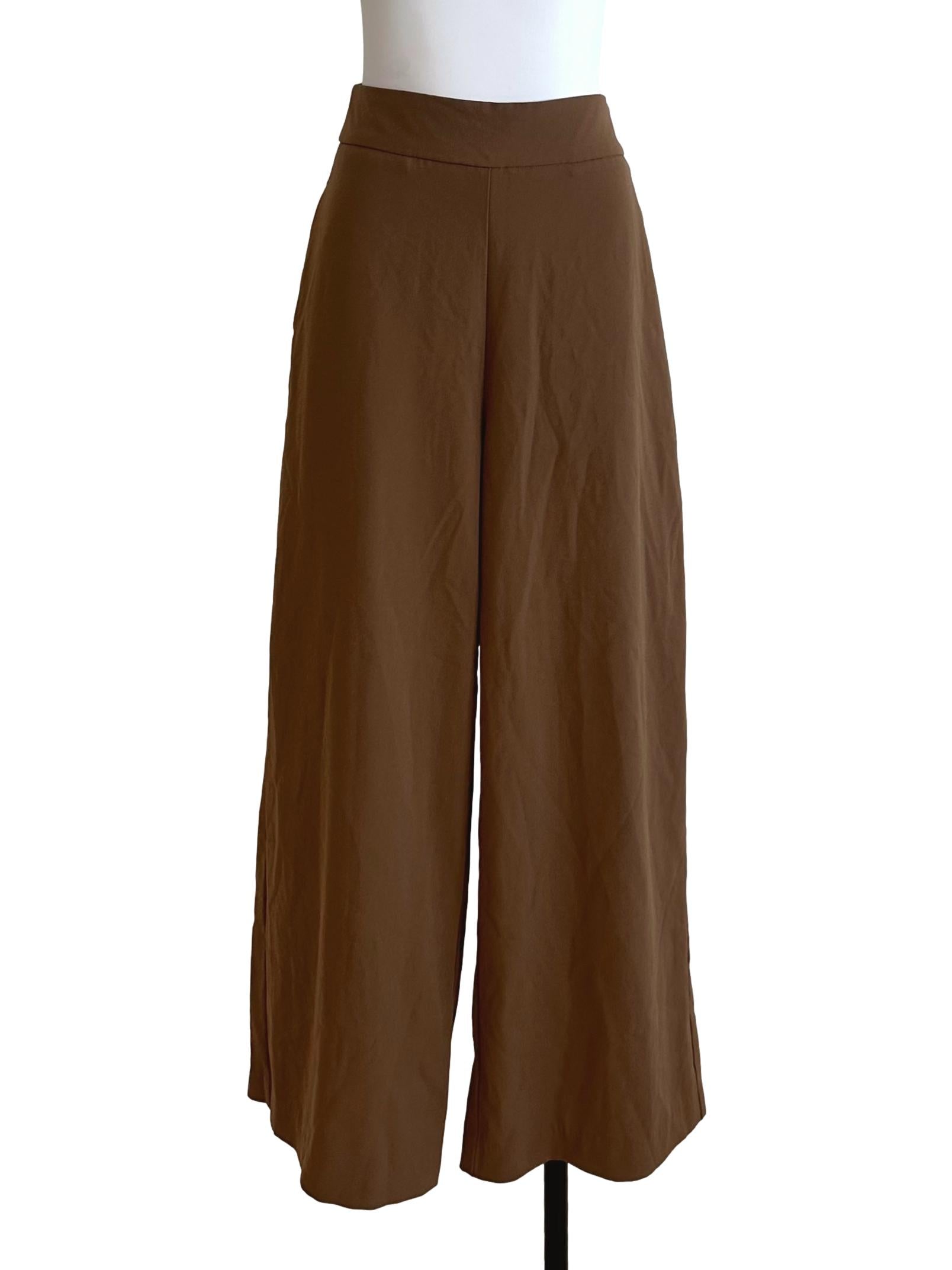 Caramel Brown High Waist Casual Pants