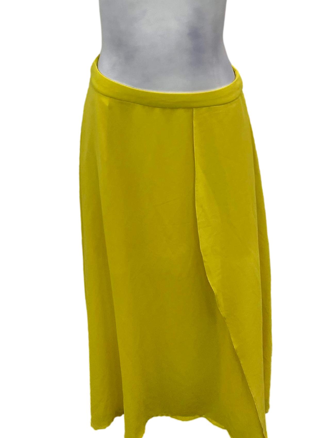 Neon Yellow Tube Skirt