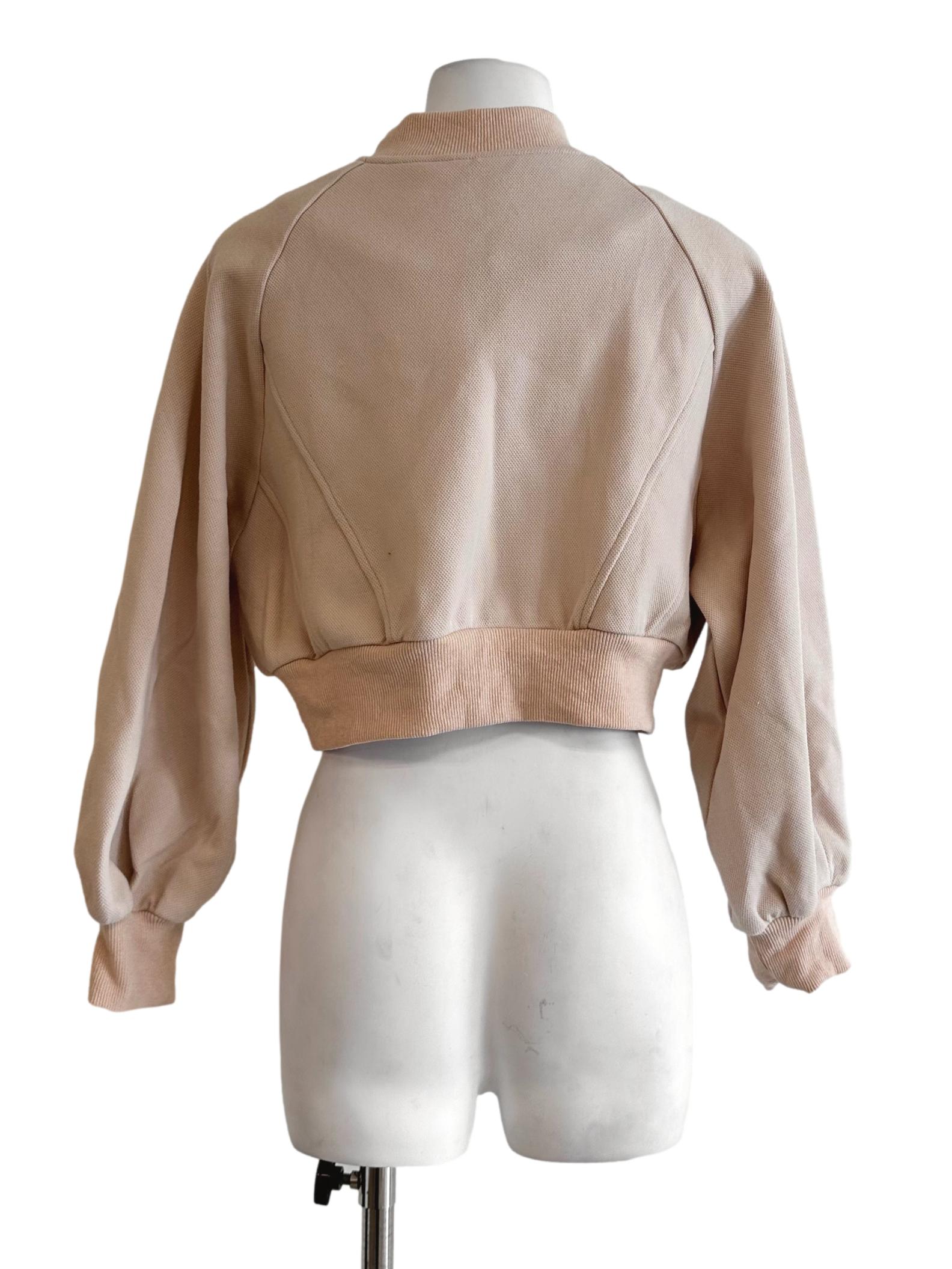 Light Blush Pink Zip Jacket