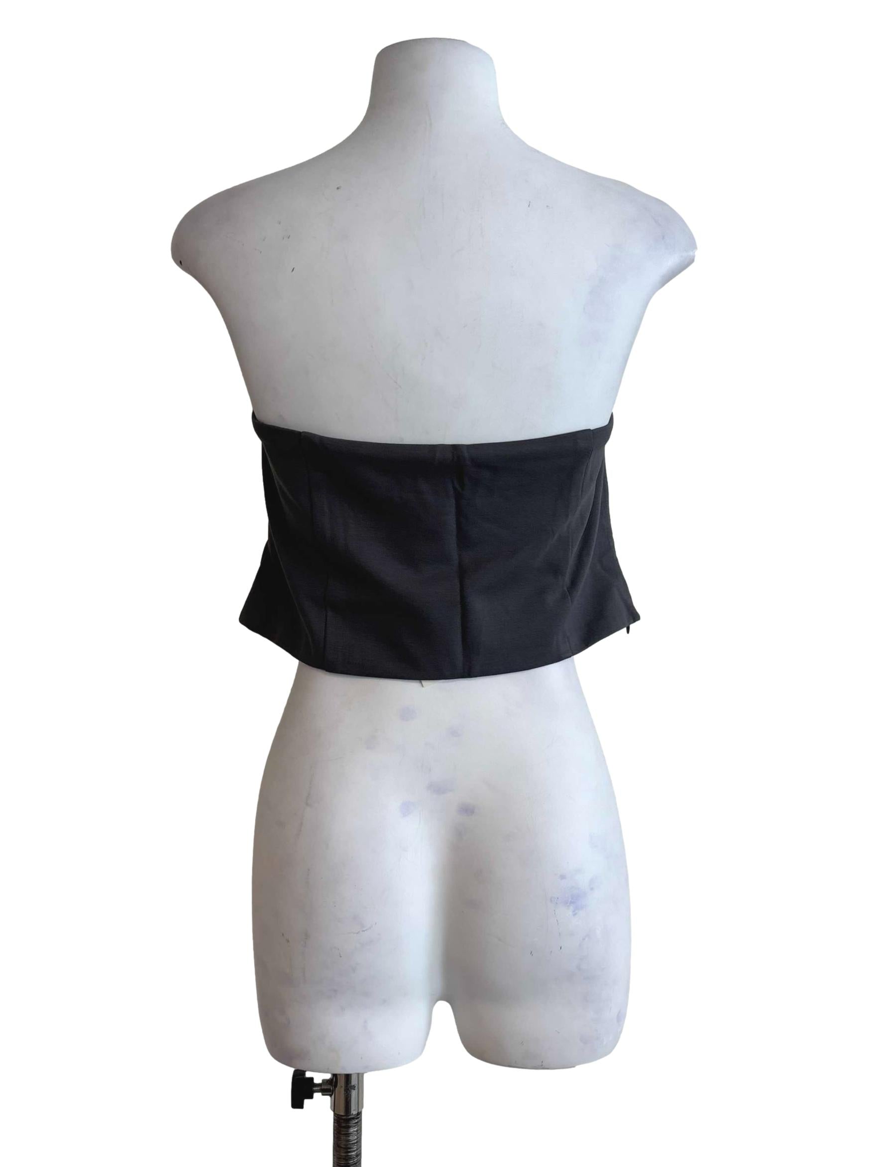 Grey Amy Padded Tube Top