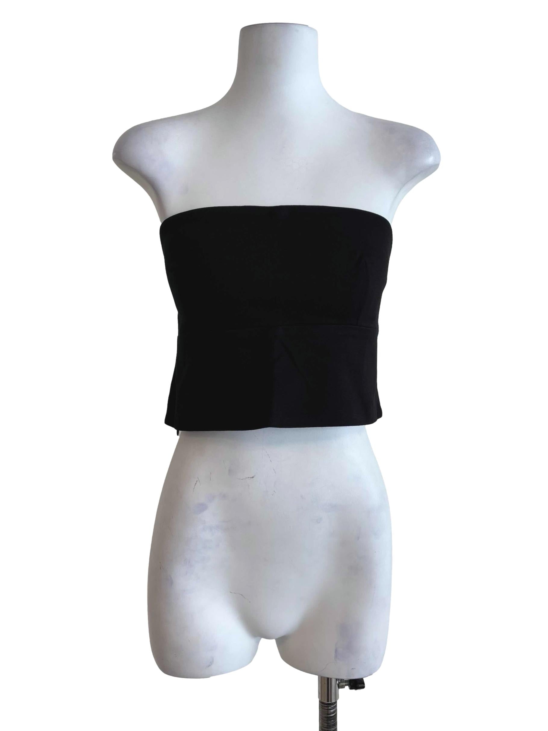 Black Amy Padded Tube Top