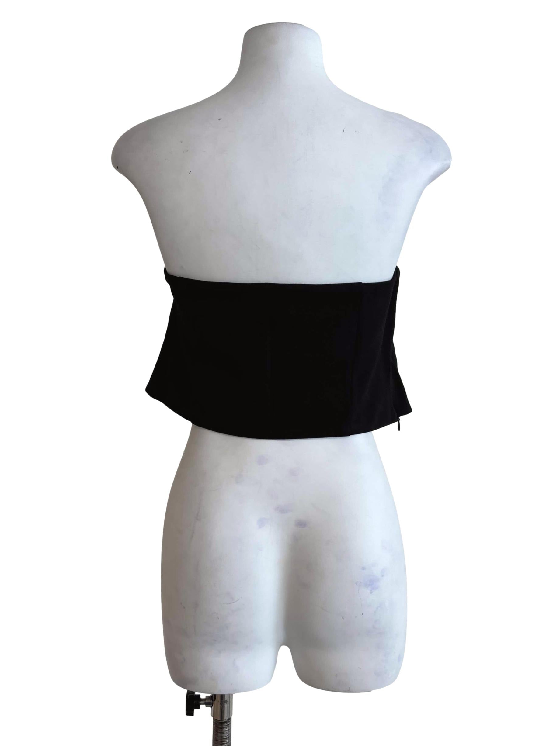 Black Amy Padded Tube Top
