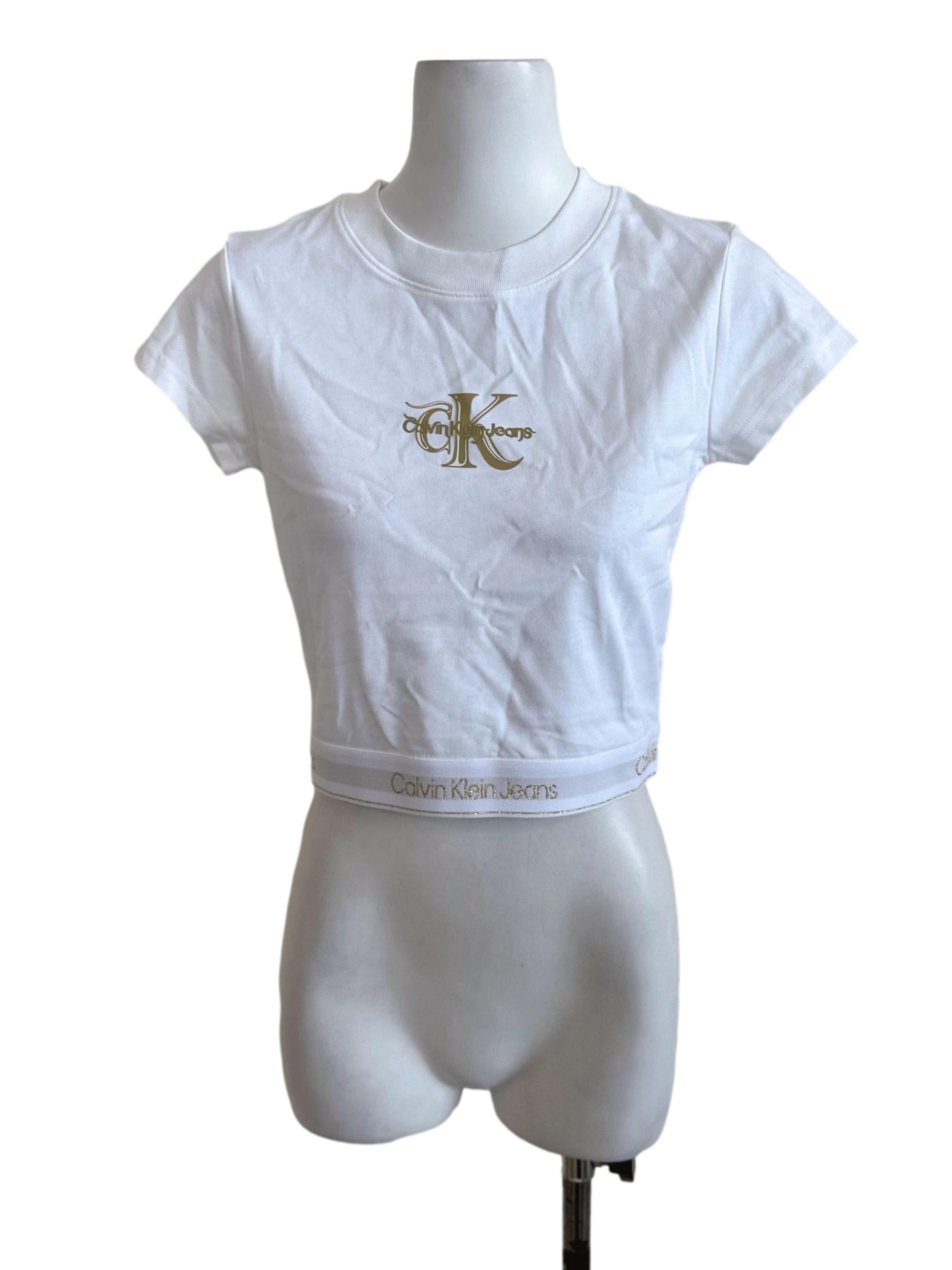 Pure White Graphic Tee Top