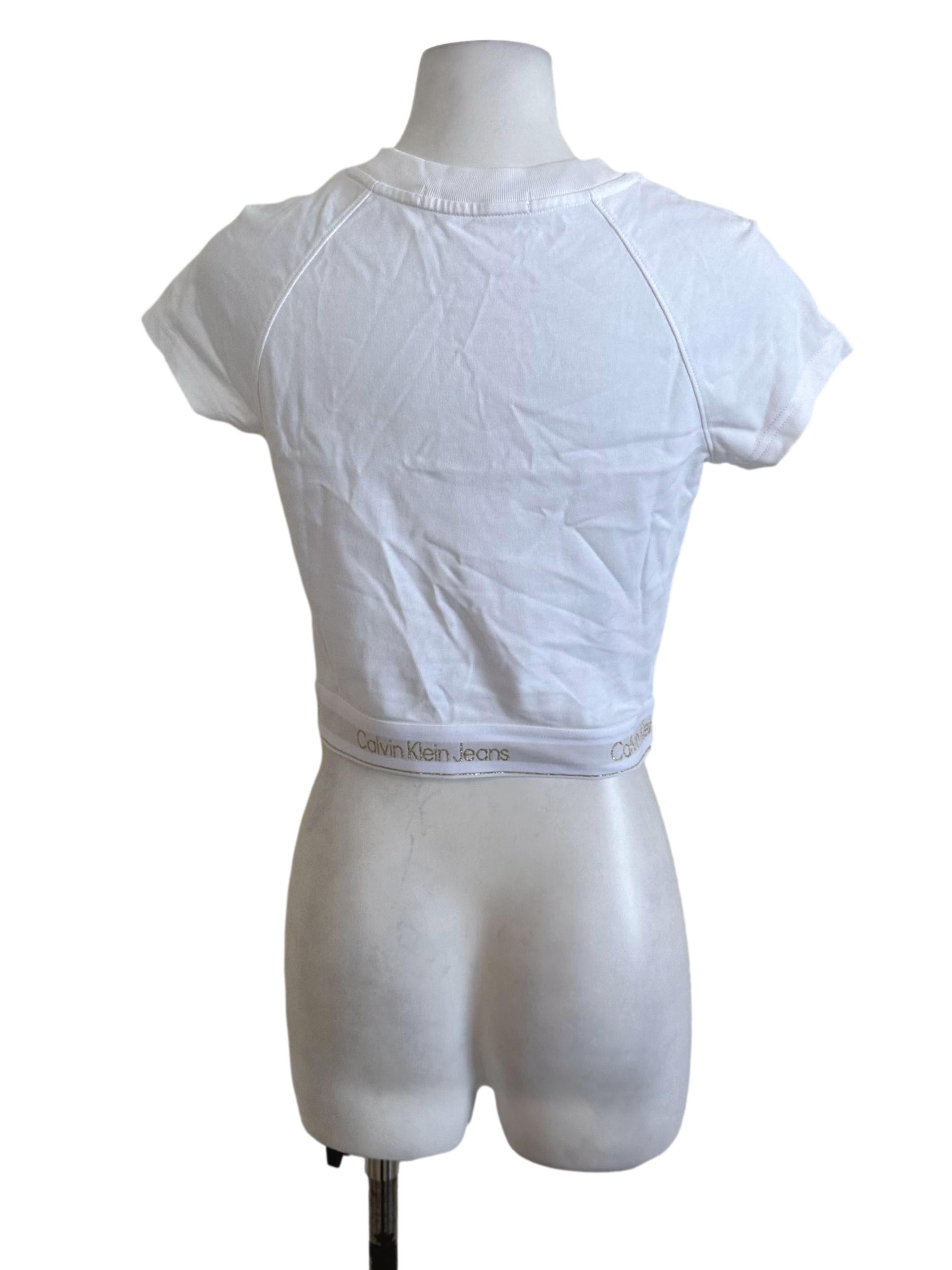 Pure White Graphic Tee Top