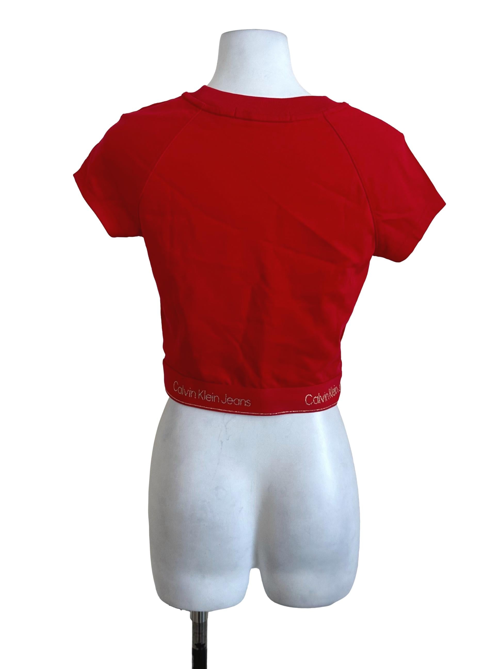 Red Graphic Tee Top