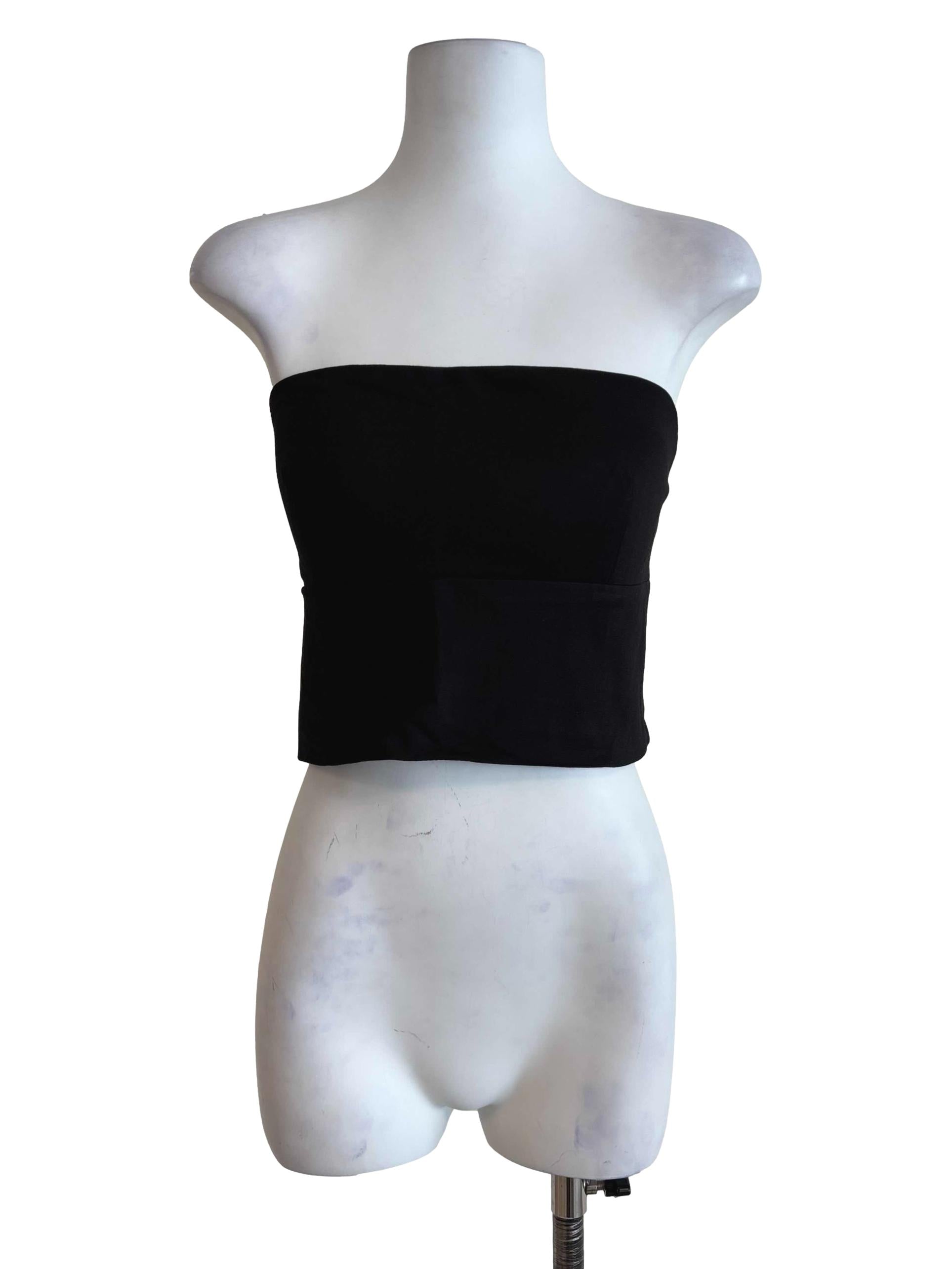 Black Amy Padded Tube Top