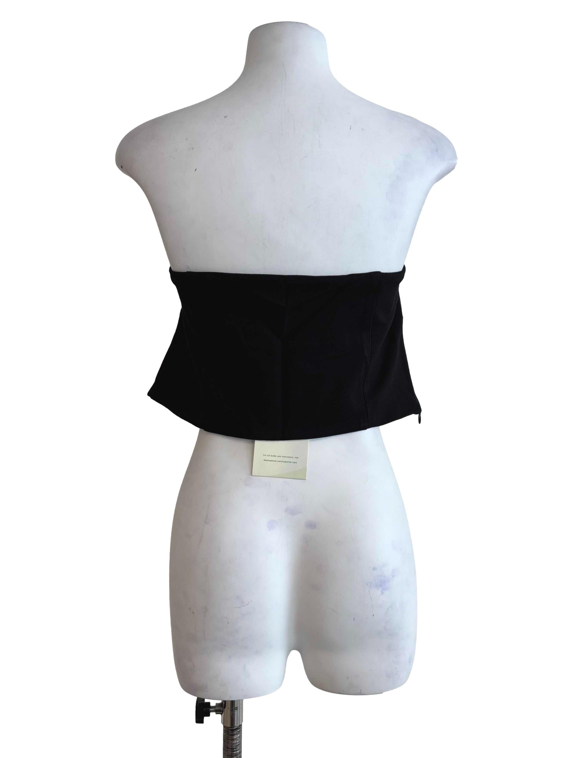 Black Amy Padded Tube Top
