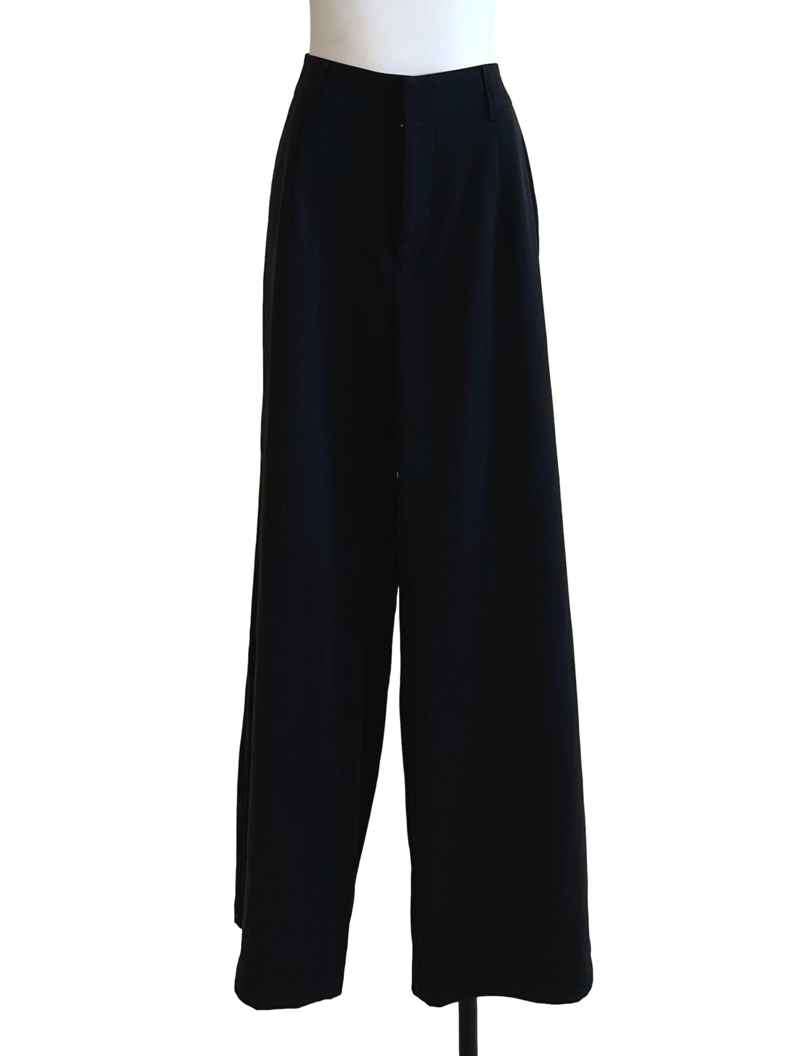 Raven Black High Waist Pants