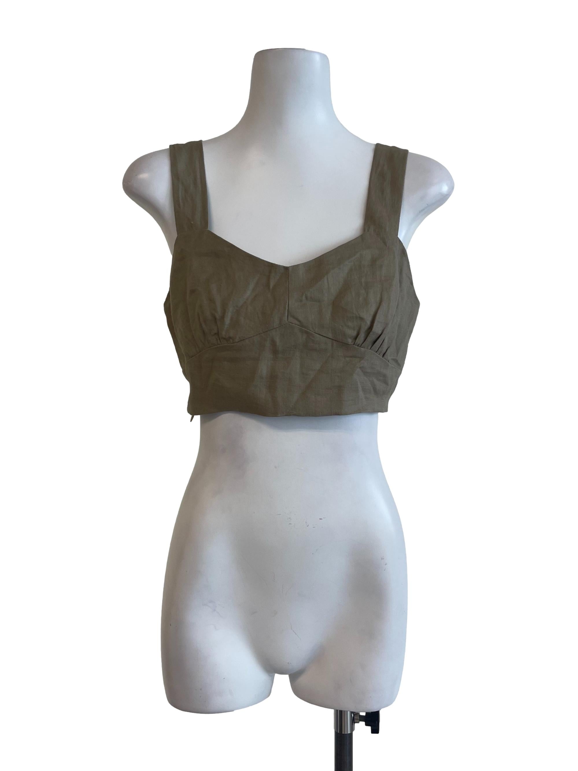 Khaki Plain Camisole