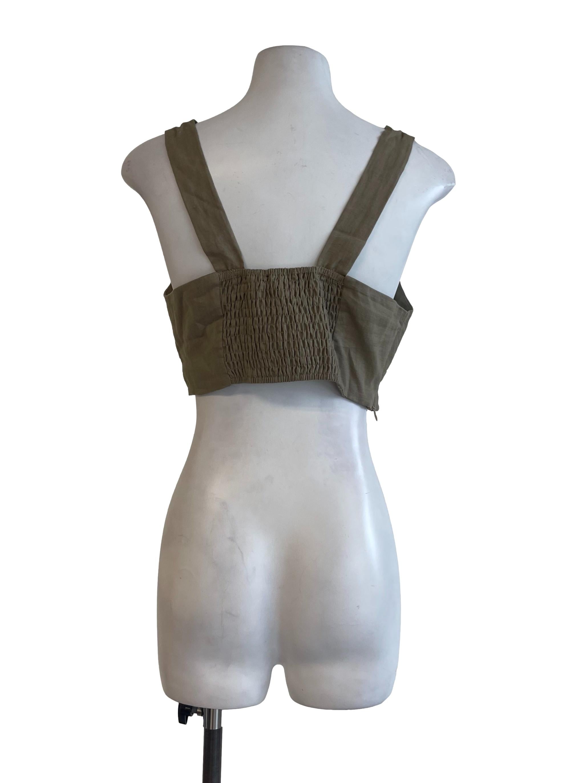 Khaki Plain Camisole