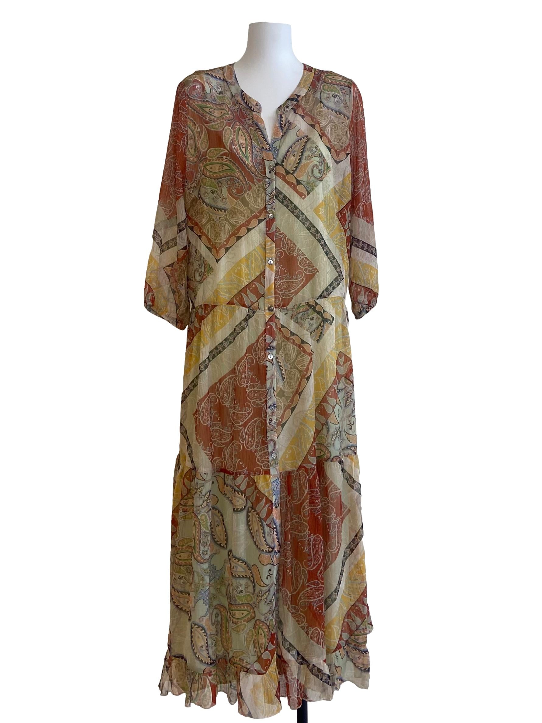 White & Multicolor Floral Shirt Dress