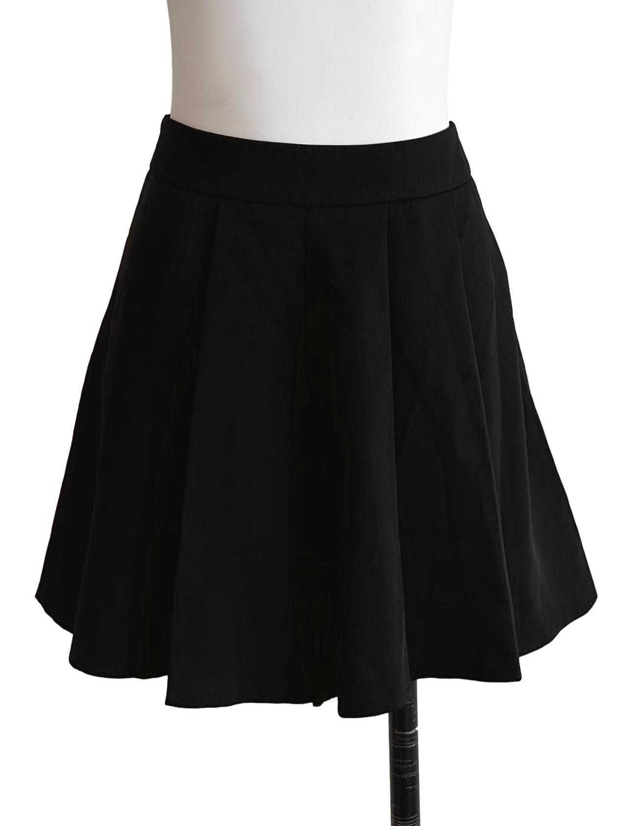 Charcoal Black Box Pleated Shorts YHF