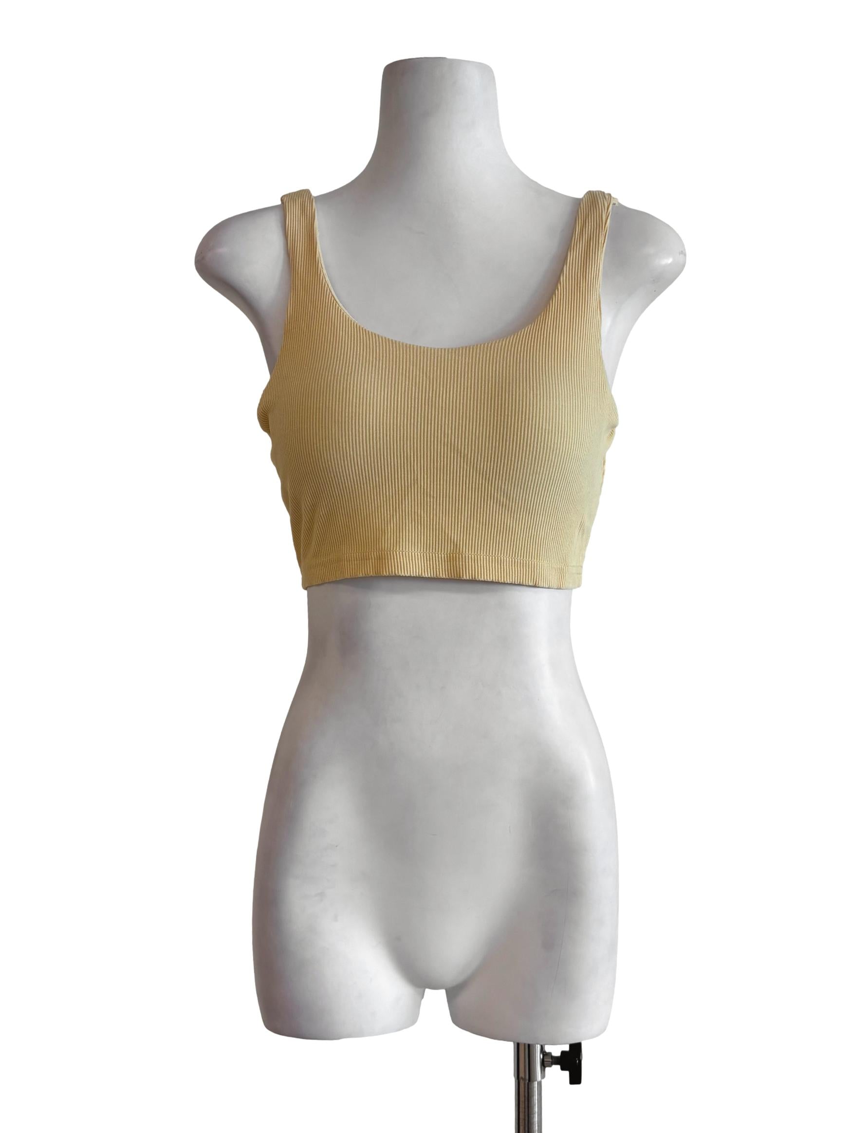 Mellow Yellow Ribbed Tank Top TTR