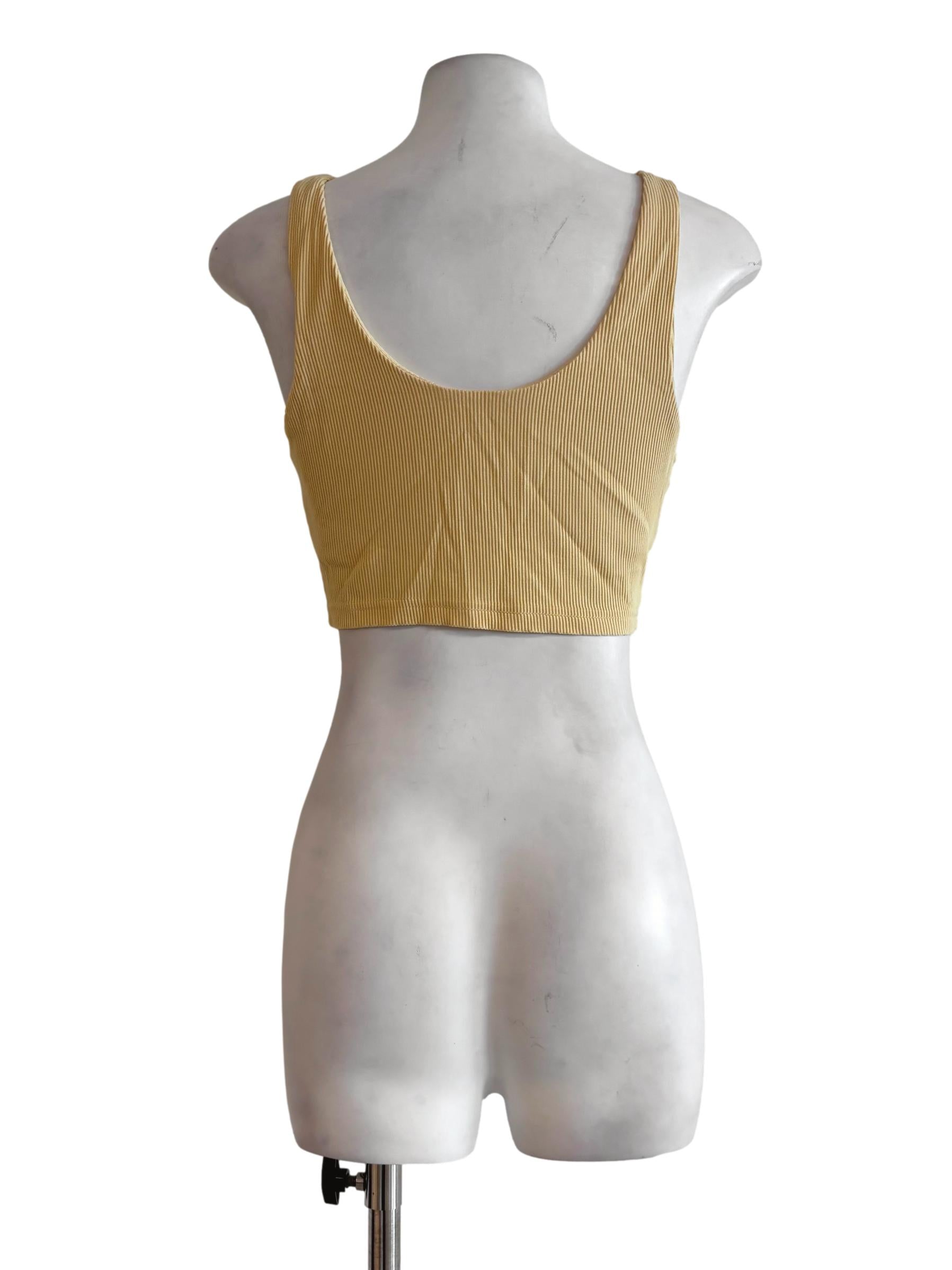 Mellow Yellow Ribbed Tank Top TTR
