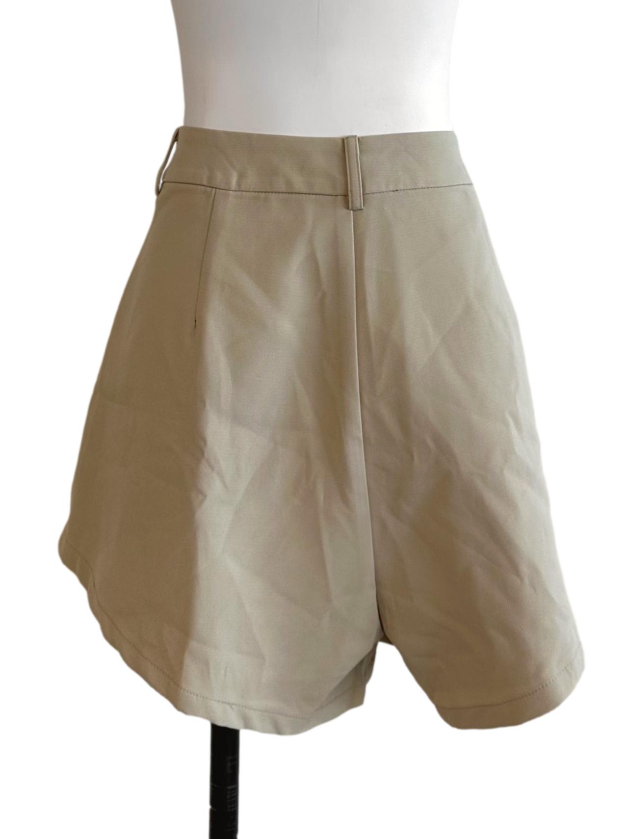 Oat Beige Casual Shorts TTR
