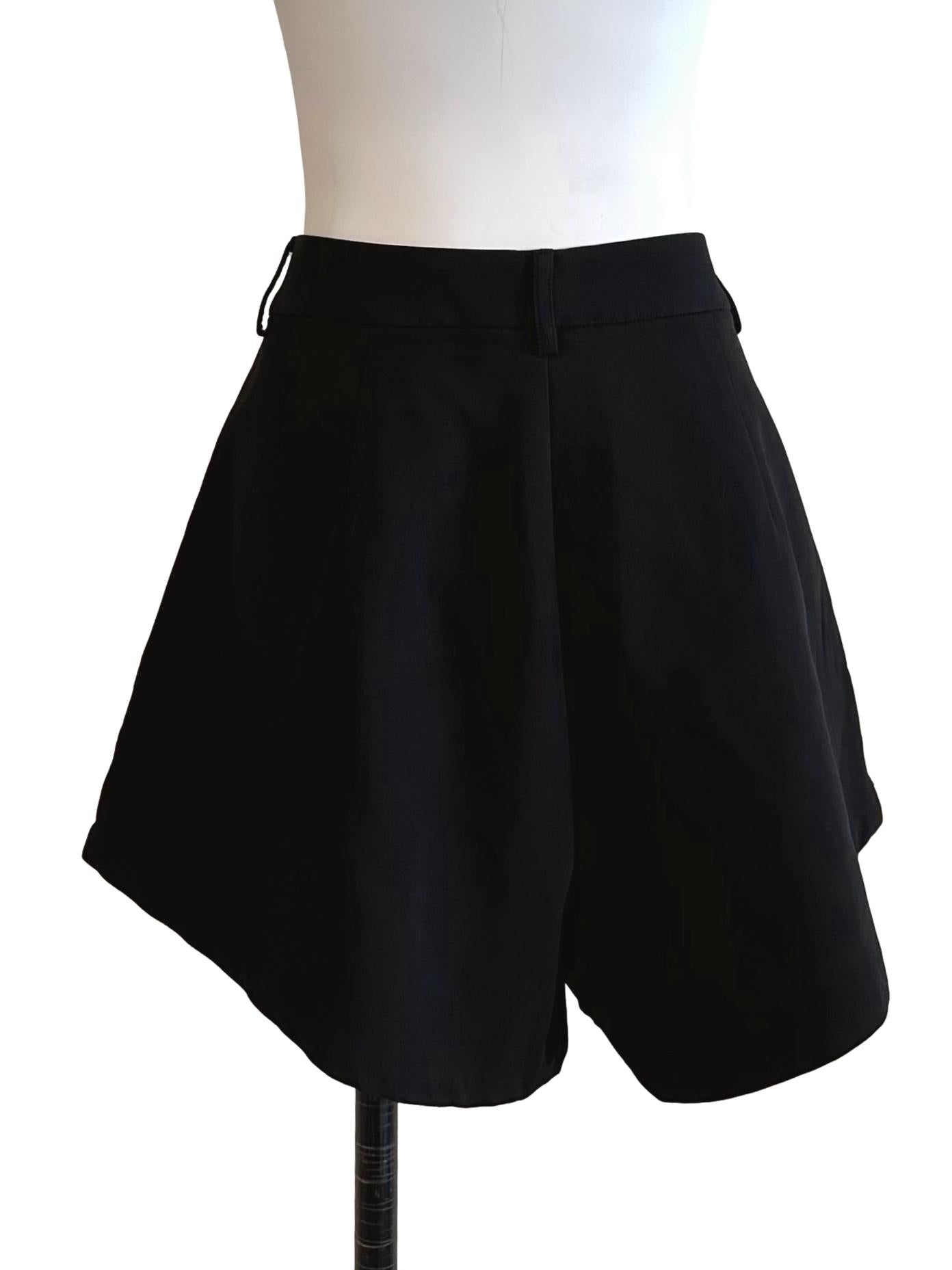 Onyx Black High Waist Shorts TTR