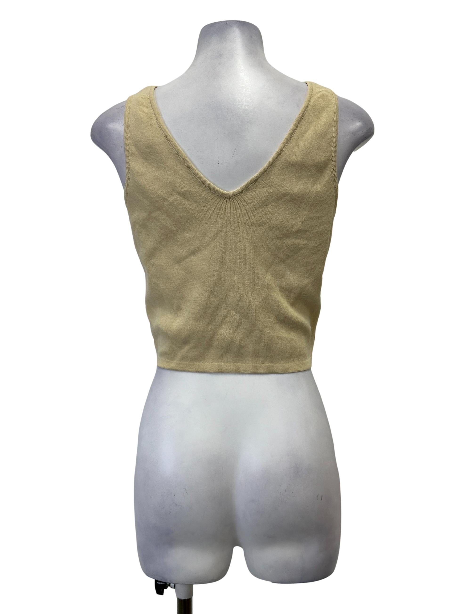 Pastel Yellow Multiway Neckline Sleeveless Tank Top