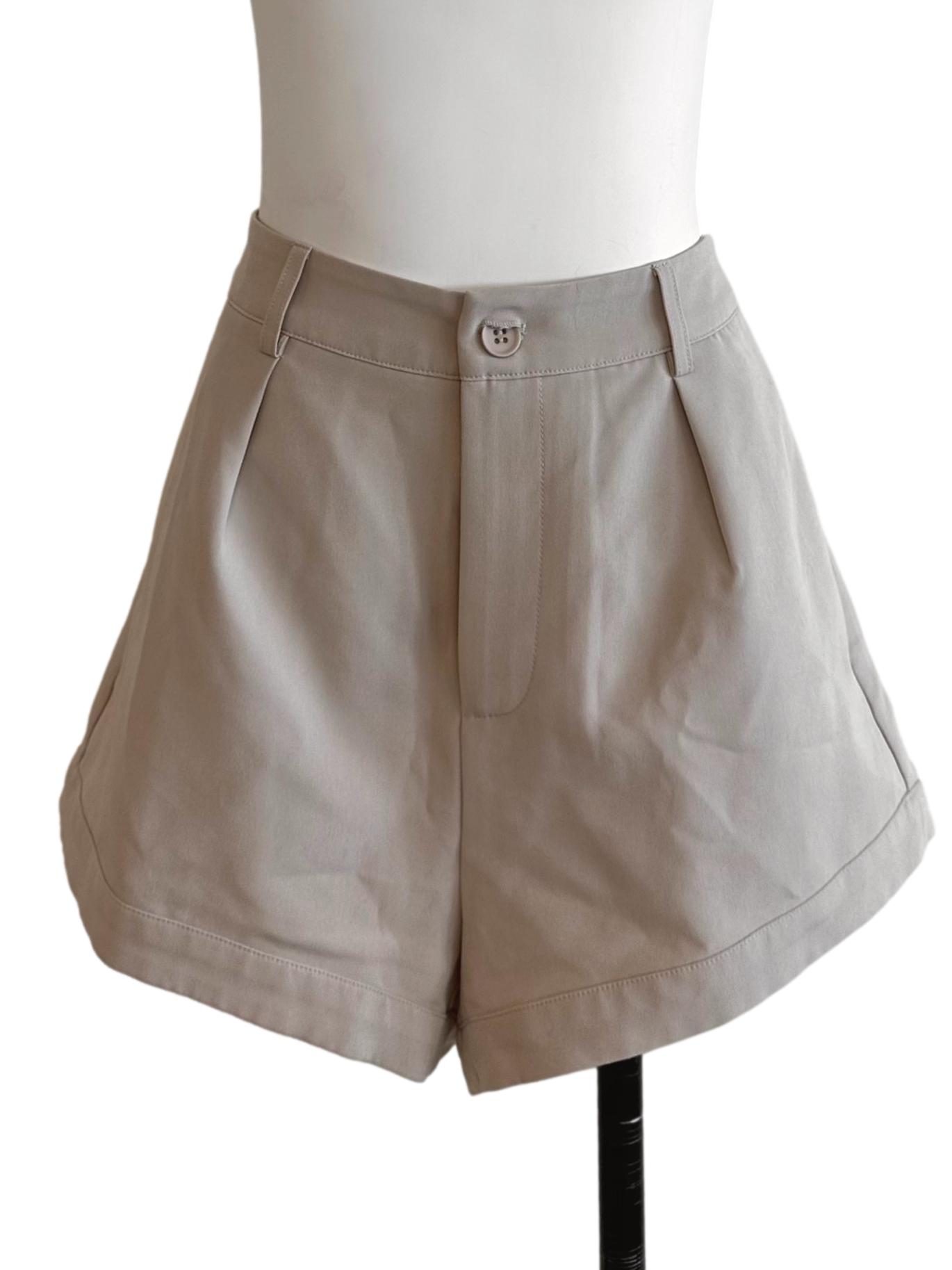 Oat Beige Casual Shorts