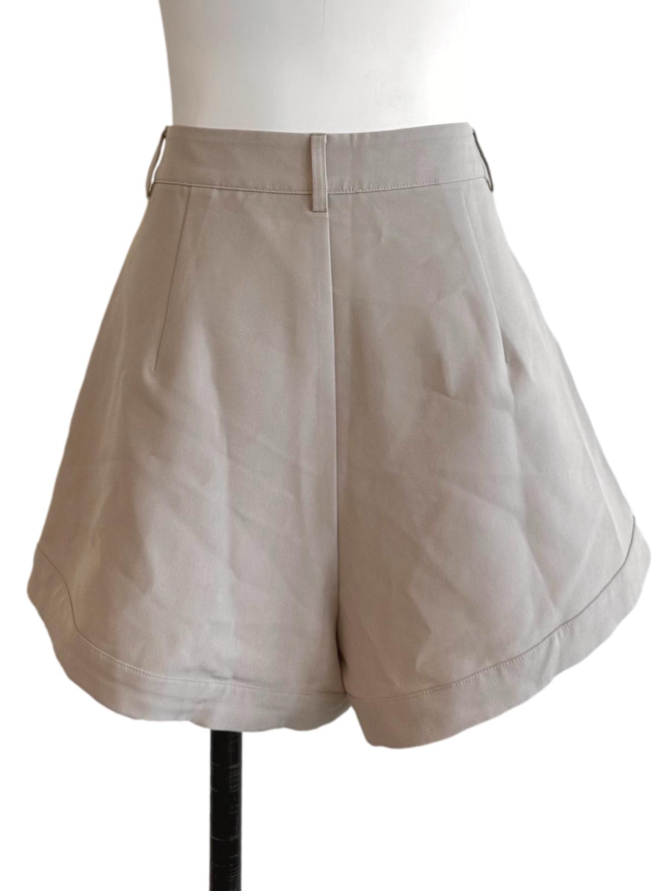 Oat Beige Casual Shorts