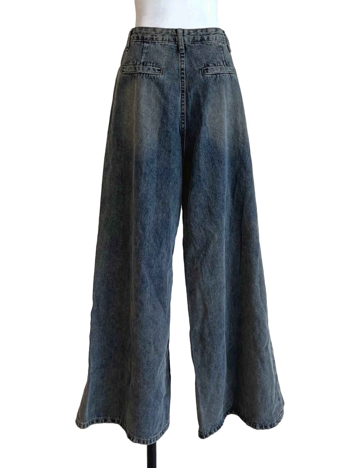 Spruce Blue Wide Leg Jeans TTR