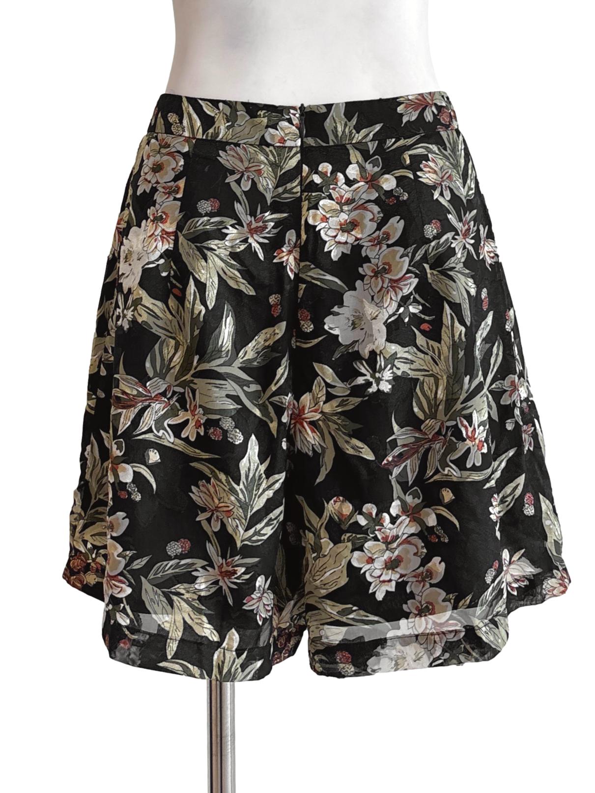 Midnight Blue Printed Relaxed Shorts TTR