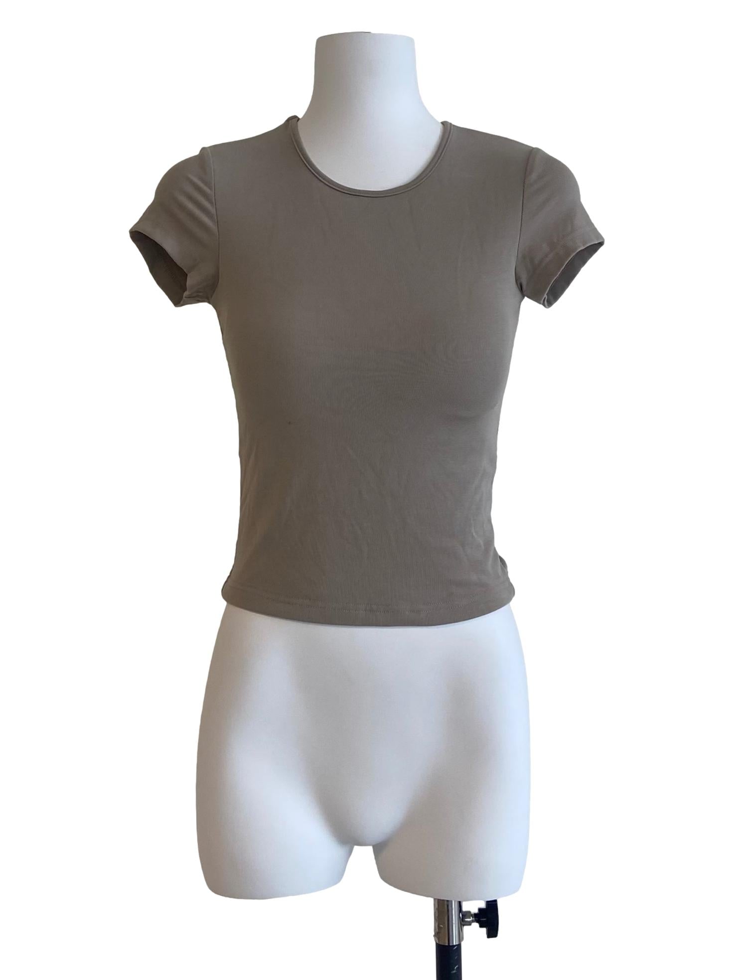 Bone Beige Twill Top