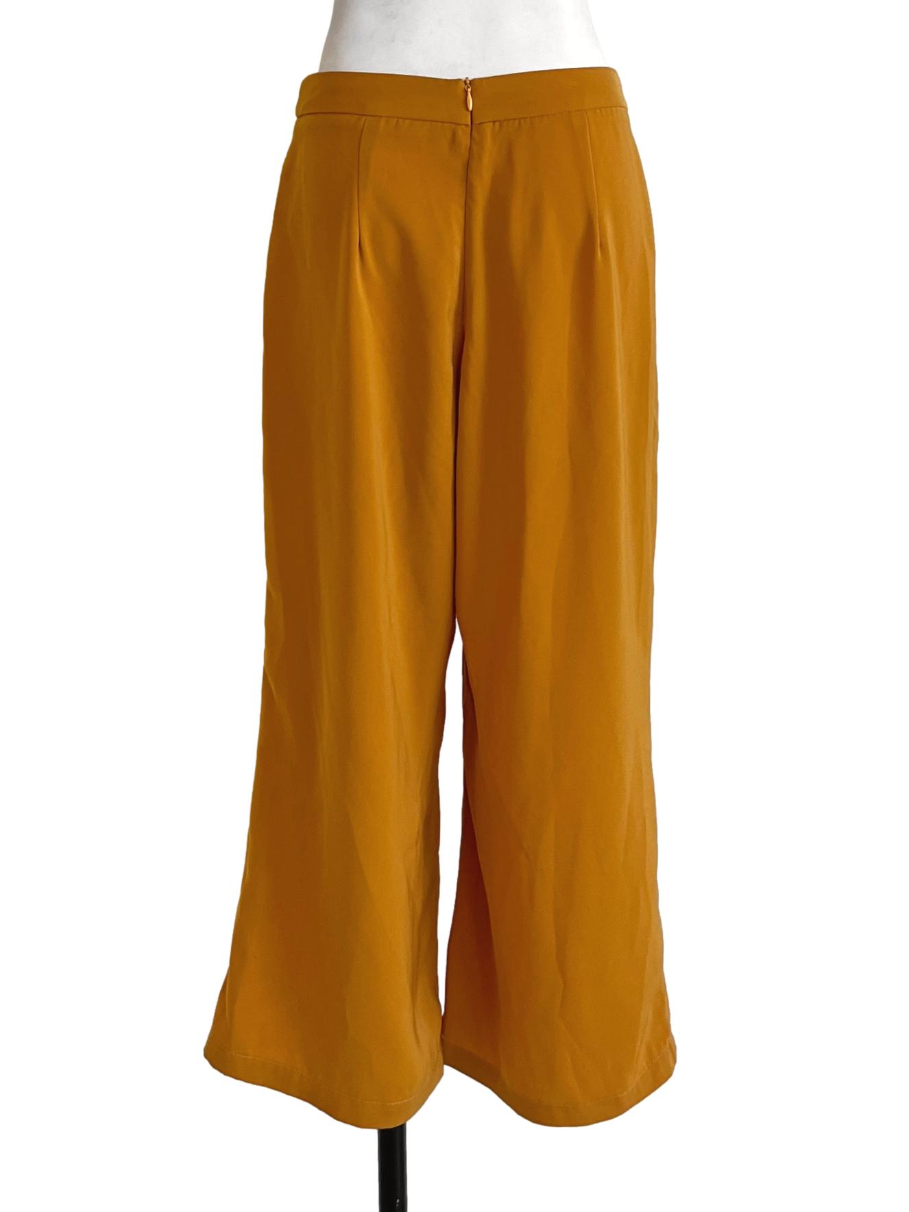 Honey Yellow Wide Leg Pants TCL