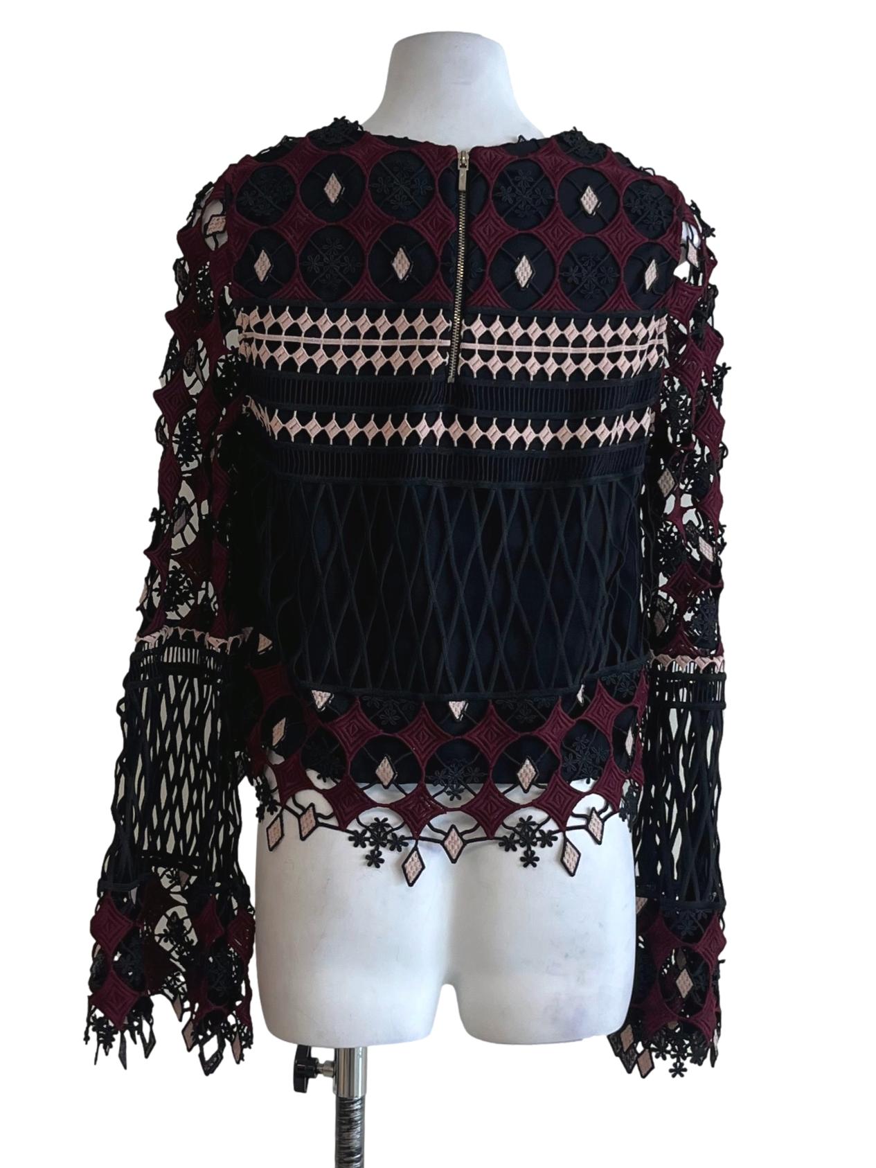 Black Lace Blouse