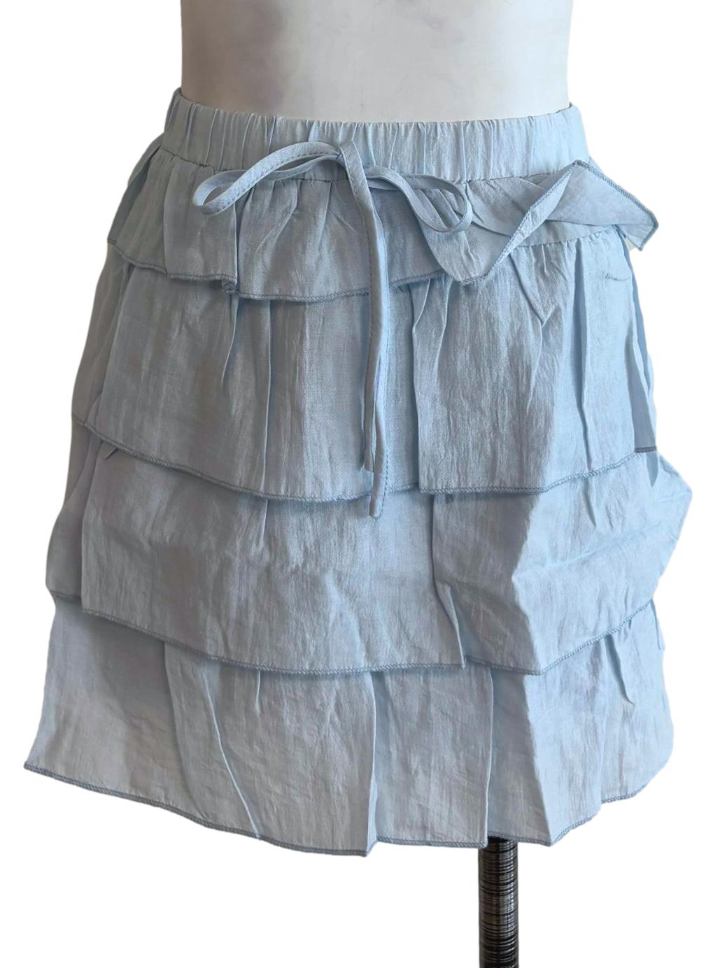 Blue Chiara Tiered Skorts