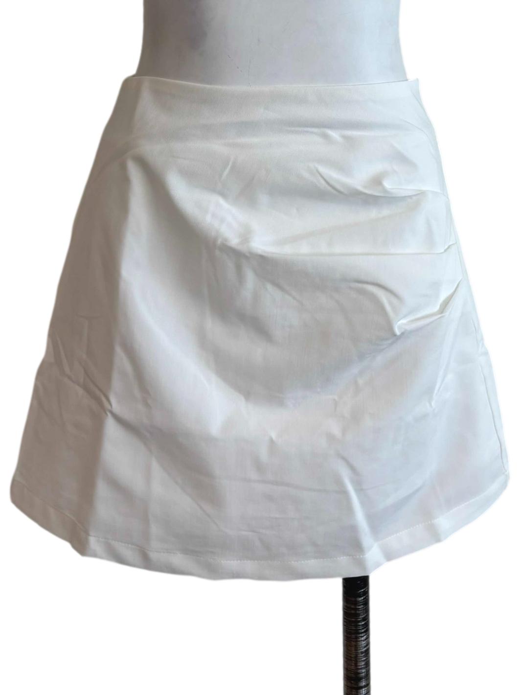 Cream Axel Ruched Skorts