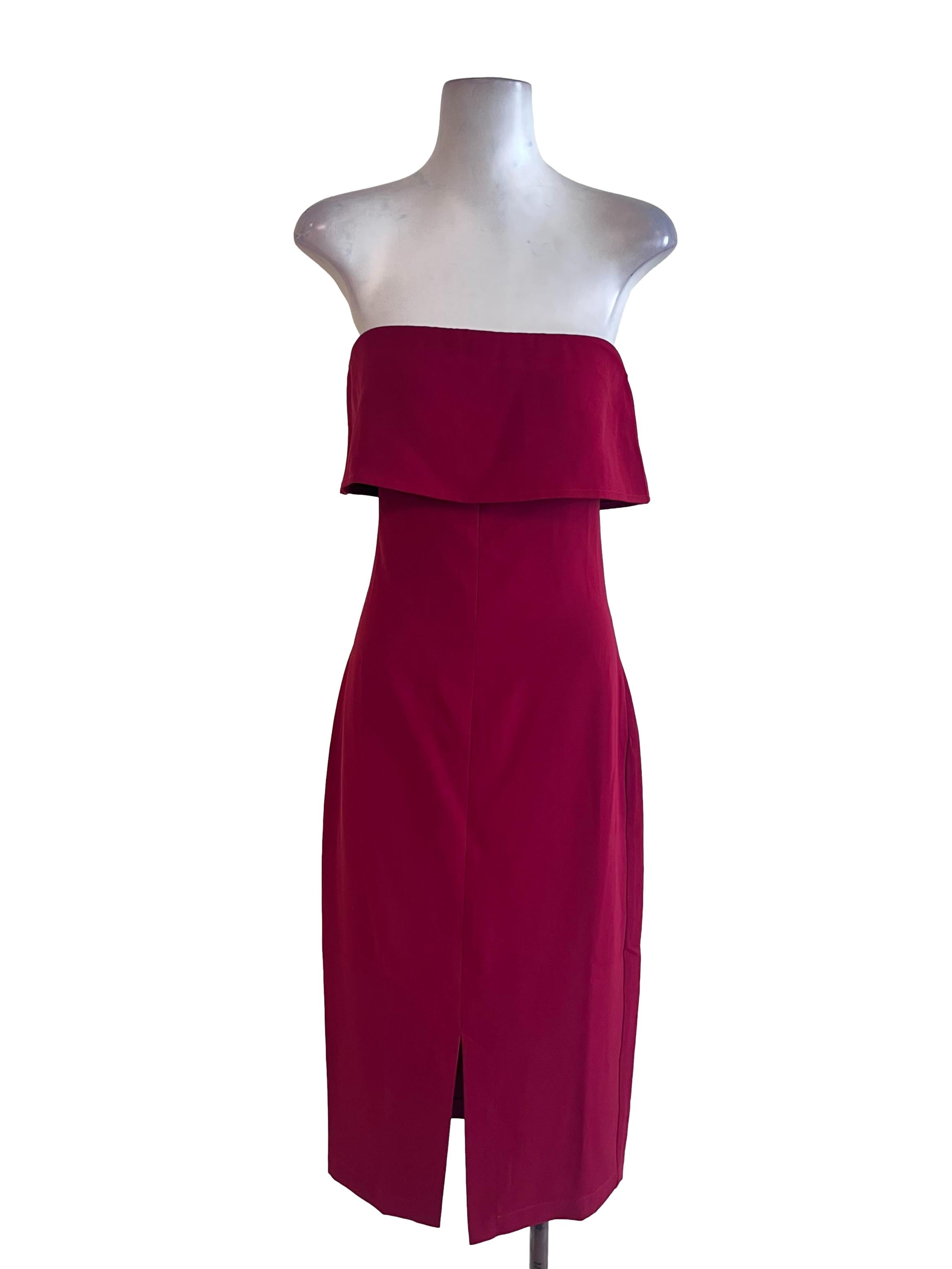 Ruby Red Strapless Dress