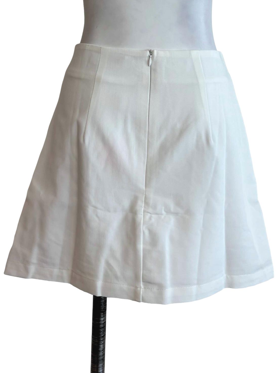 Cream Axel Ruched Skorts