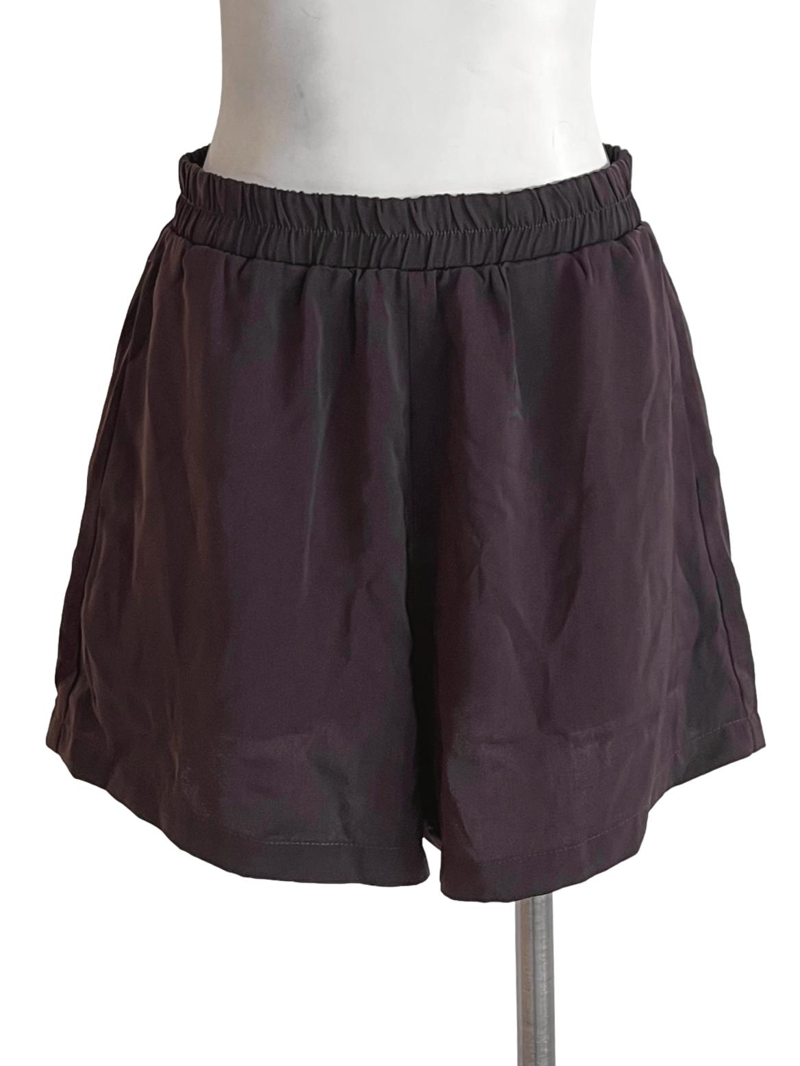 Chocolate Brown Relaxed Shorts YHF