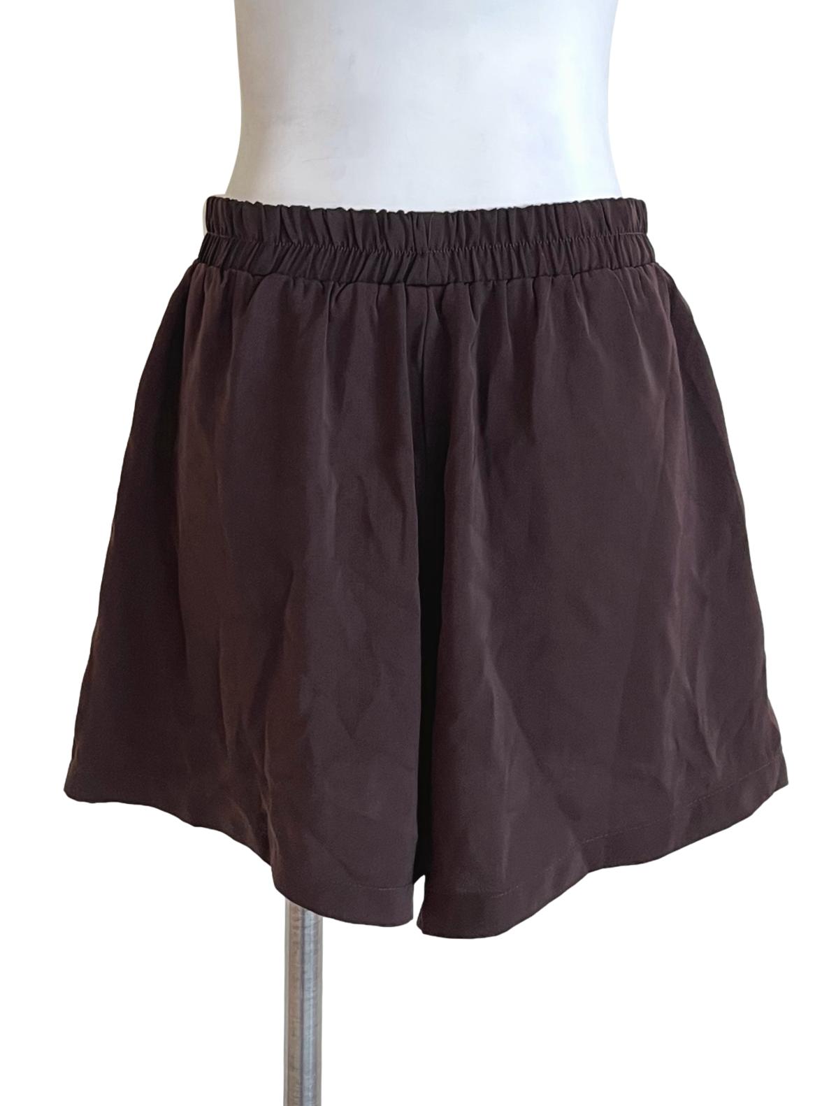 Chocolate Brown Relaxed Shorts YHF